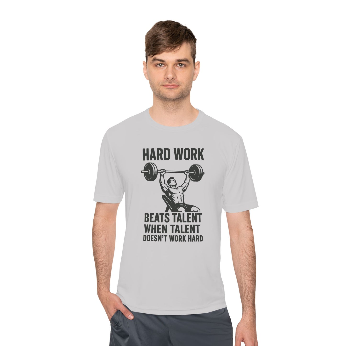 Hard Work Motivation Unisex Moisture Wicking Tee