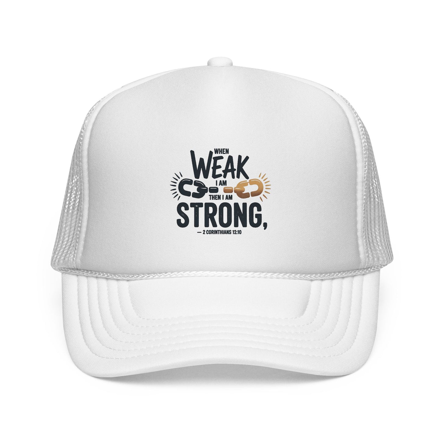 Empowering Trucker Cap - 'From Weak to Strong' Statement Hat
