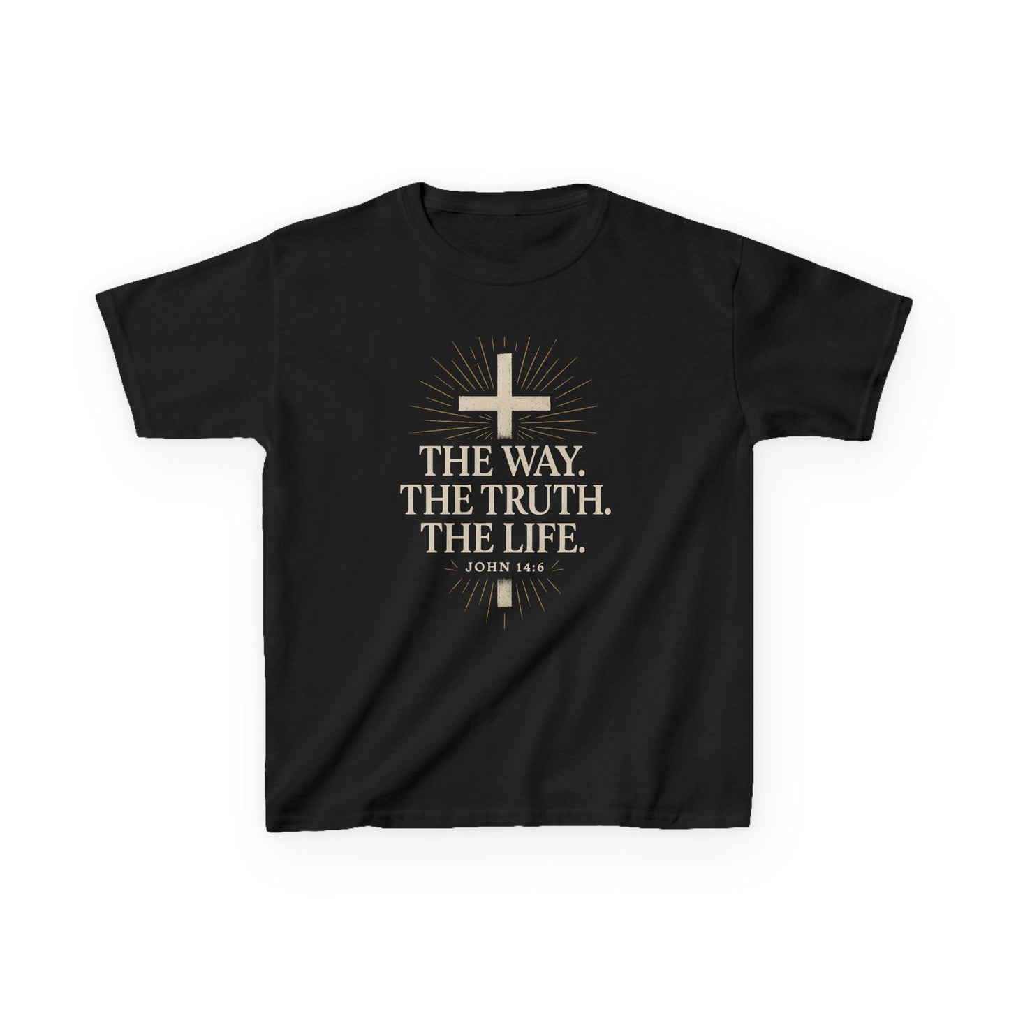Kids Christian Faith Tee - "The Way, The Truth, The Life"