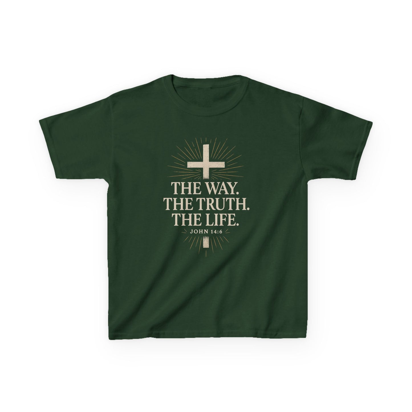 Kids Christian Faith Tee - "The Way, The Truth, The Life"
