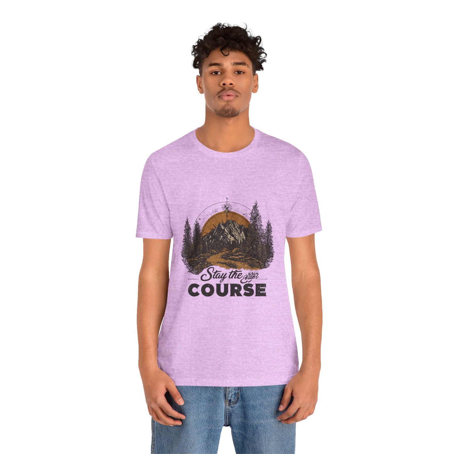 Stay the Course Mountain Tee - Unisex Jersey Short Sleeve Shirt