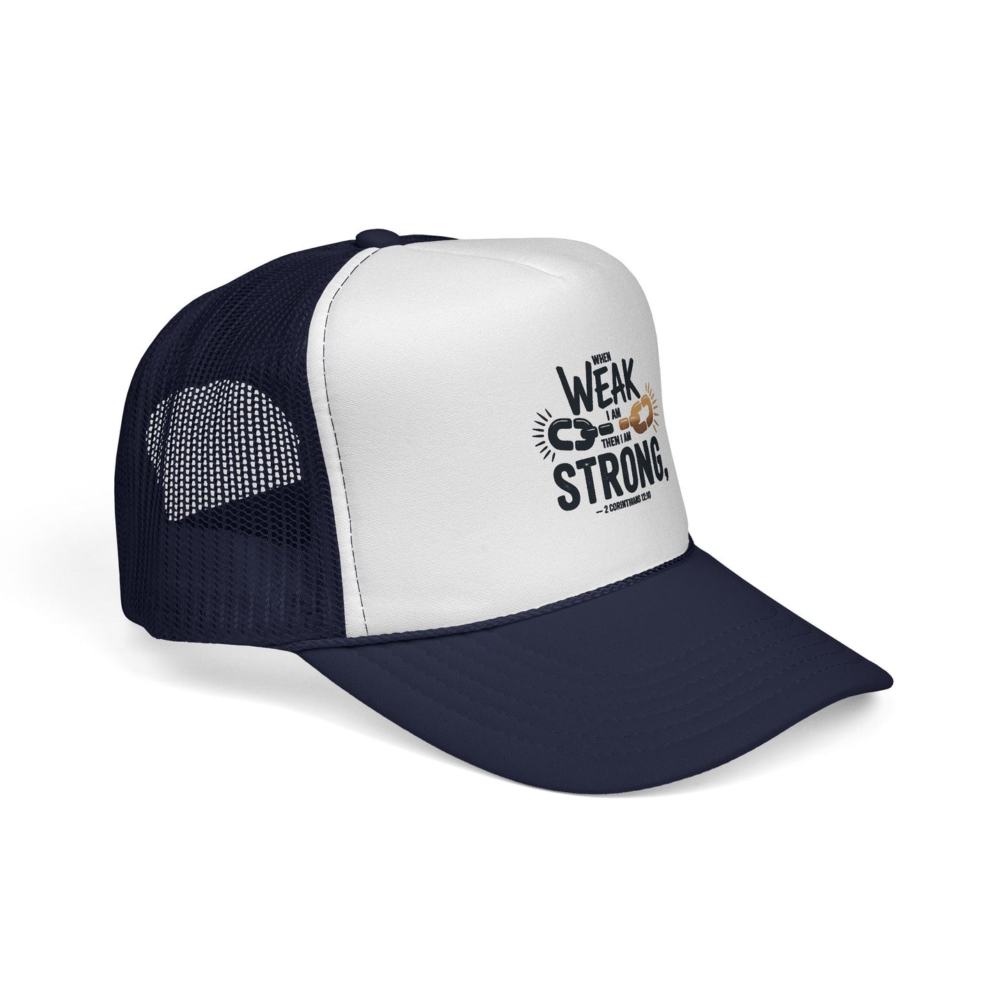 Empowering Trucker Cap - 'From Weak to Strong' Statement Hat