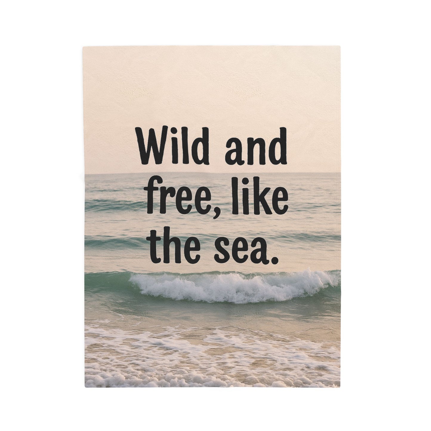 Wild and Free Velveteen Plush Blanket