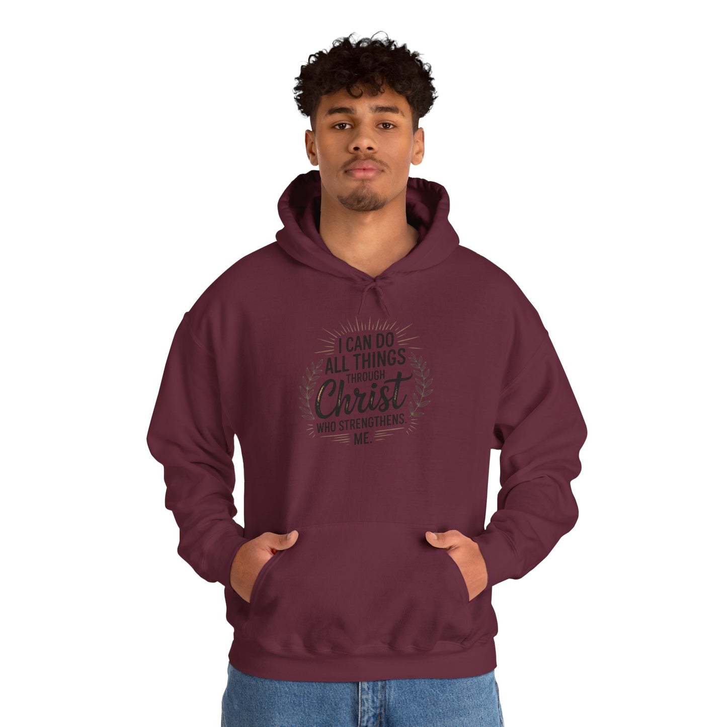 Inspirational Christian Hoodie - I Can Do All Things Through Christ