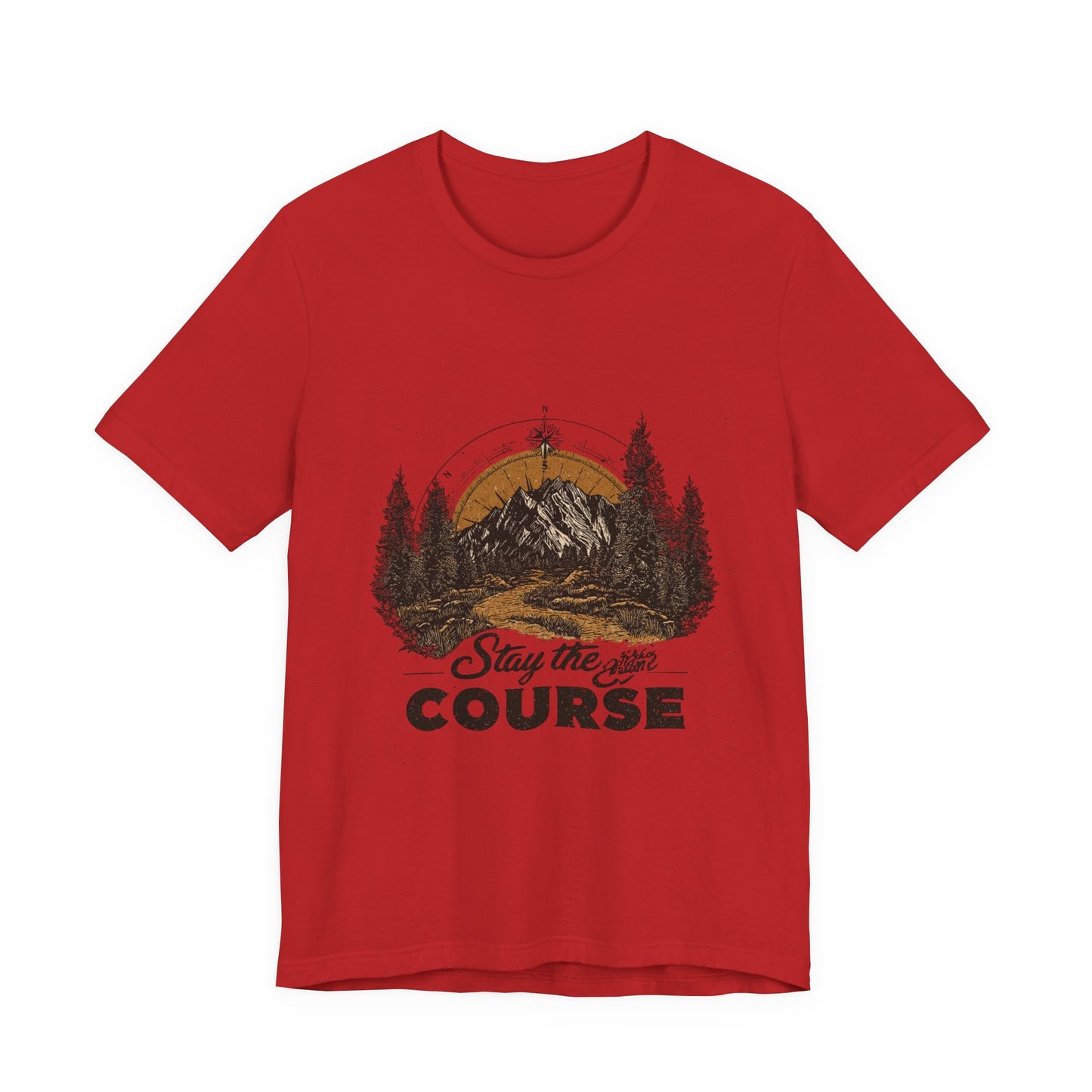 Stay the Course Mountain Tee - Unisex Jersey Short Sleeve Shirt
