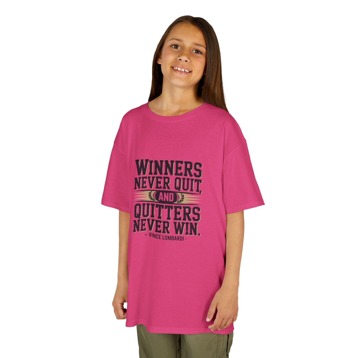 Winners Never Quit Kids Tee