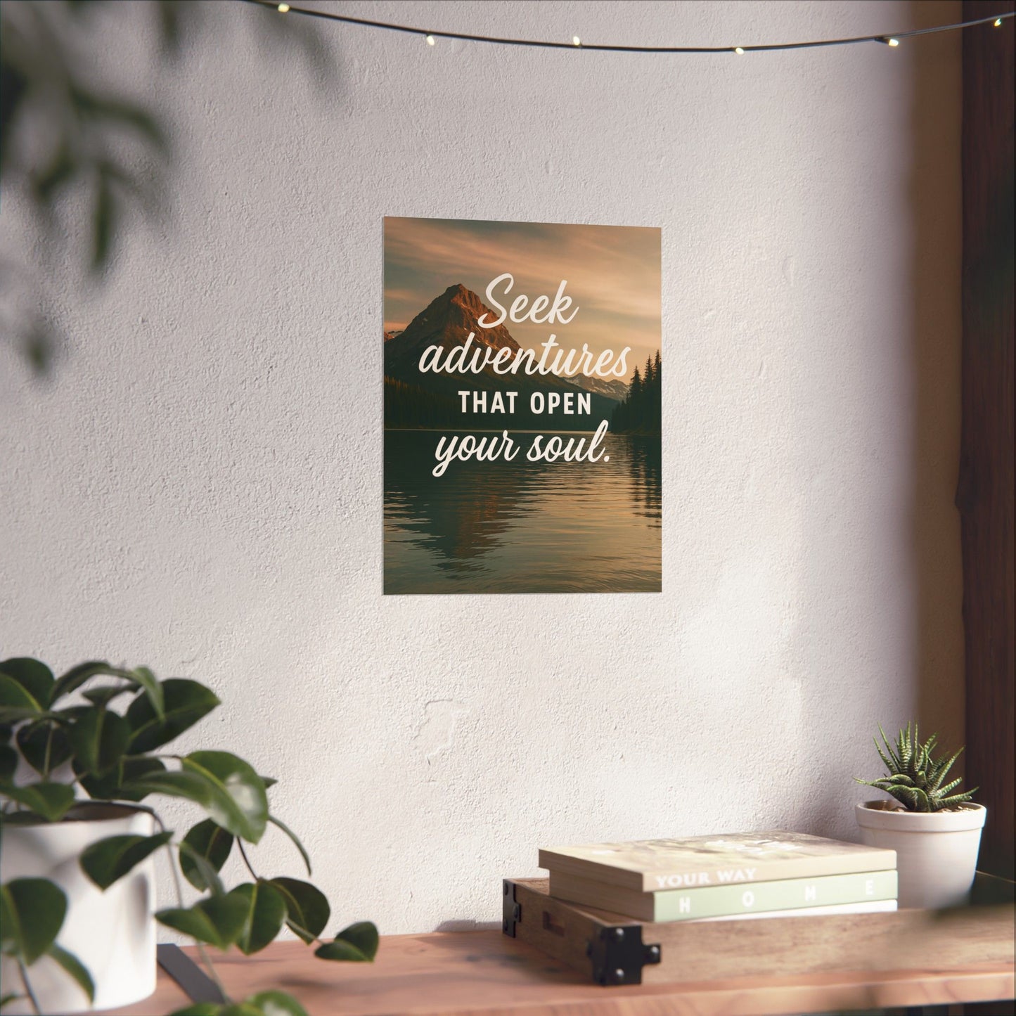 Adventure Wall Poster - "Seek Adventures That Open Your Soul"