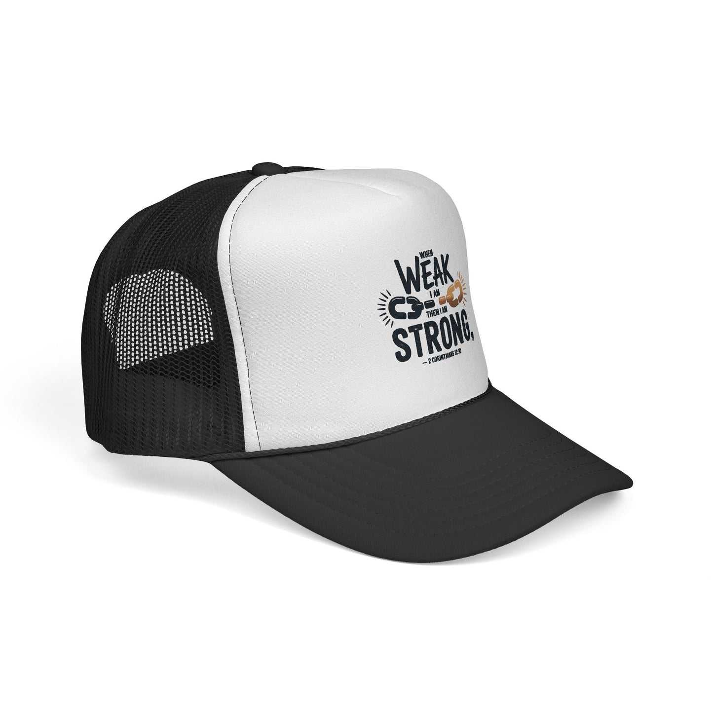 Empowering Trucker Cap - 'From Weak to Strong' Statement Hat