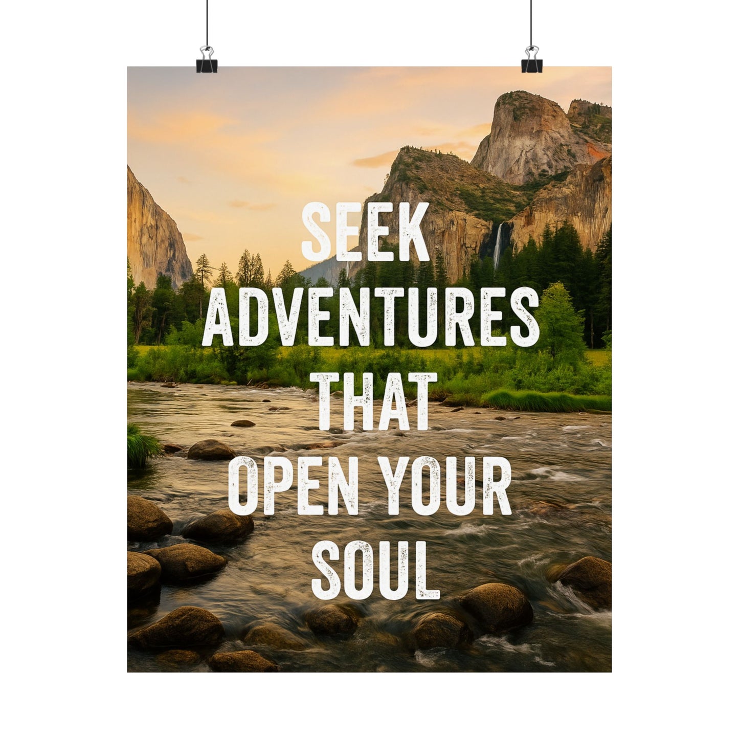 Adventure Poster - Seek Adventures That Open Your Soul