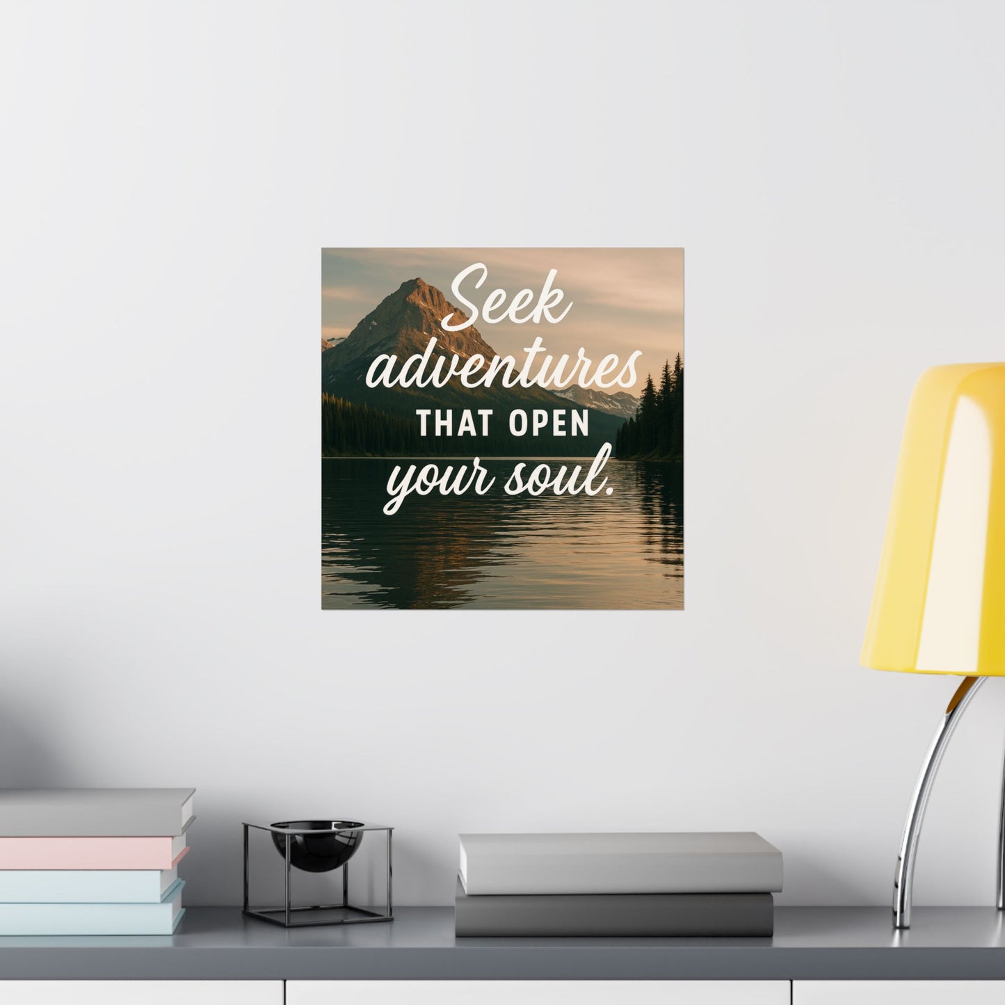 Adventure Wall Poster - "Seek Adventures That Open Your Soul"