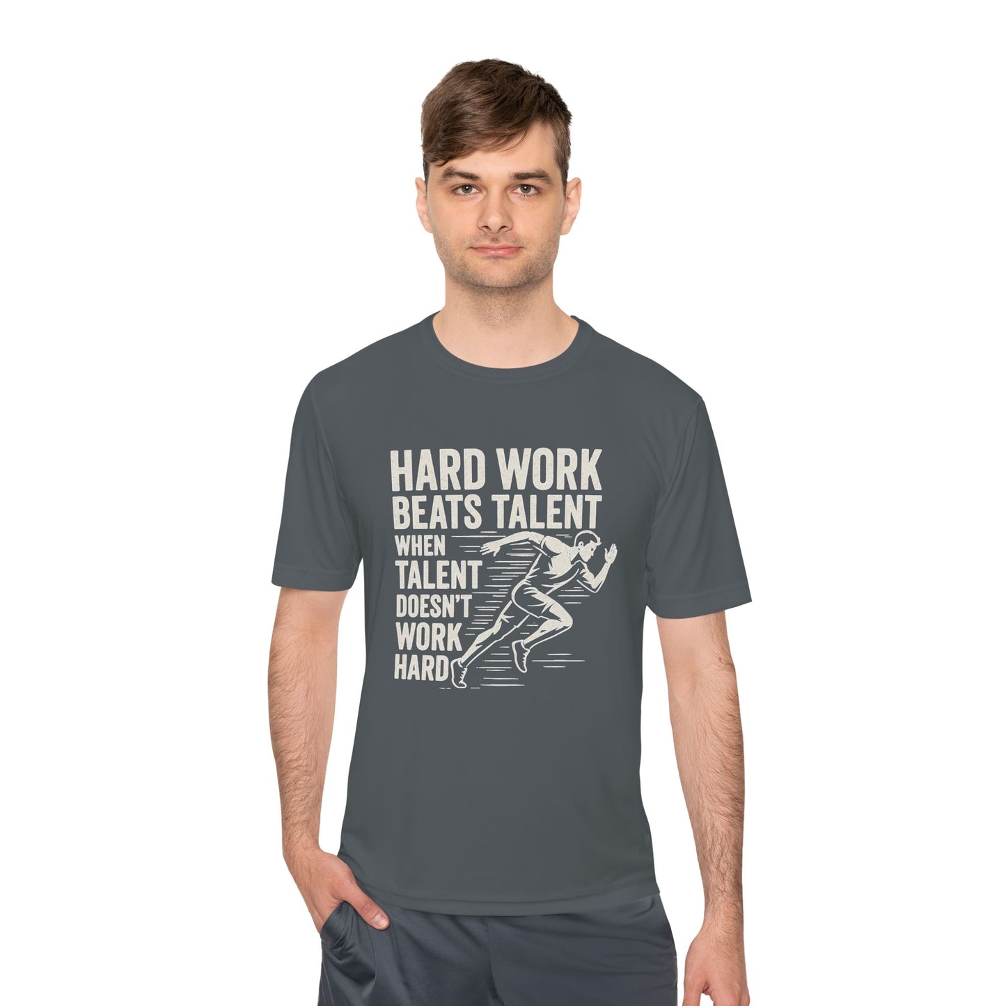 Hard Work Beats Talent Unisex Moisture Wicking Tee
