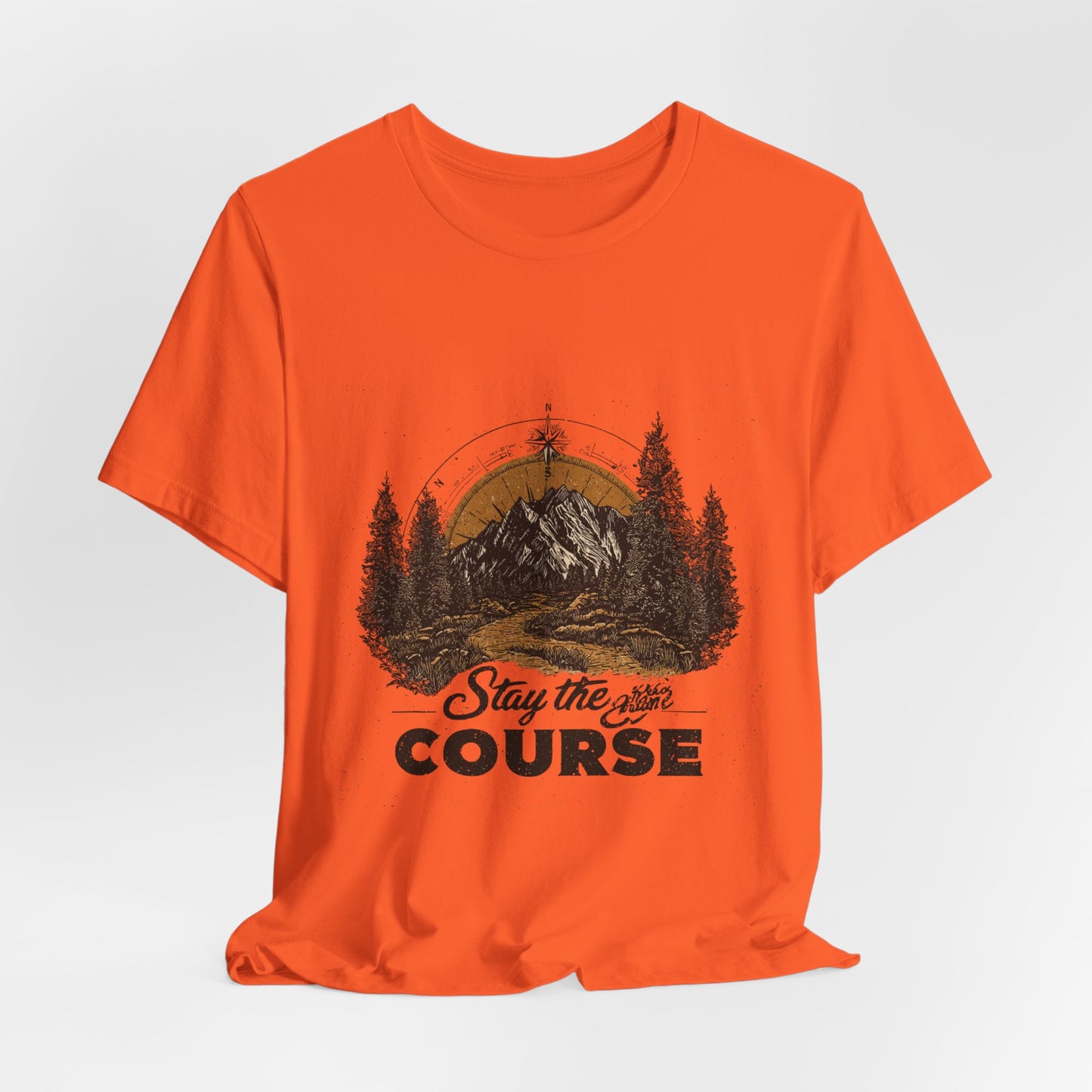 Stay the Course Mountain Tee - Unisex Jersey Short Sleeve Shirt