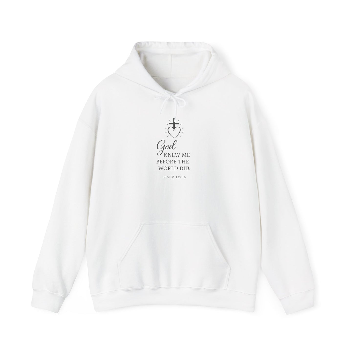 Faith-Inspired Unisex Hoodie with Inspirational Quote Psalm 139:16