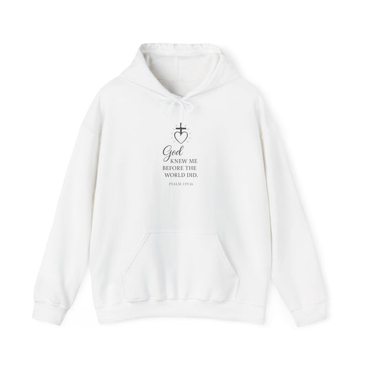 Faith-Inspired Unisex Hoodie with Inspirational Quote Psalm 139:16