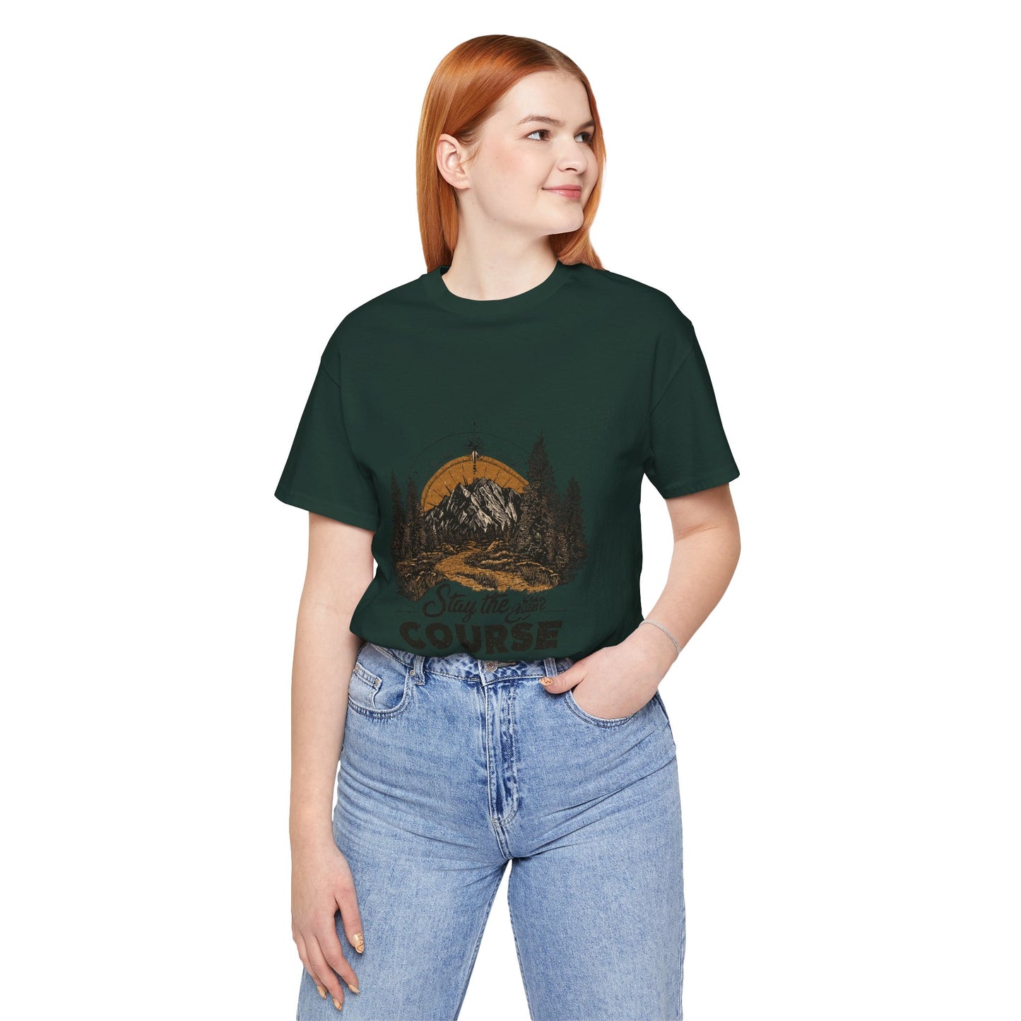 Stay the Course Mountain Tee - Unisex Jersey Short Sleeve Shirt