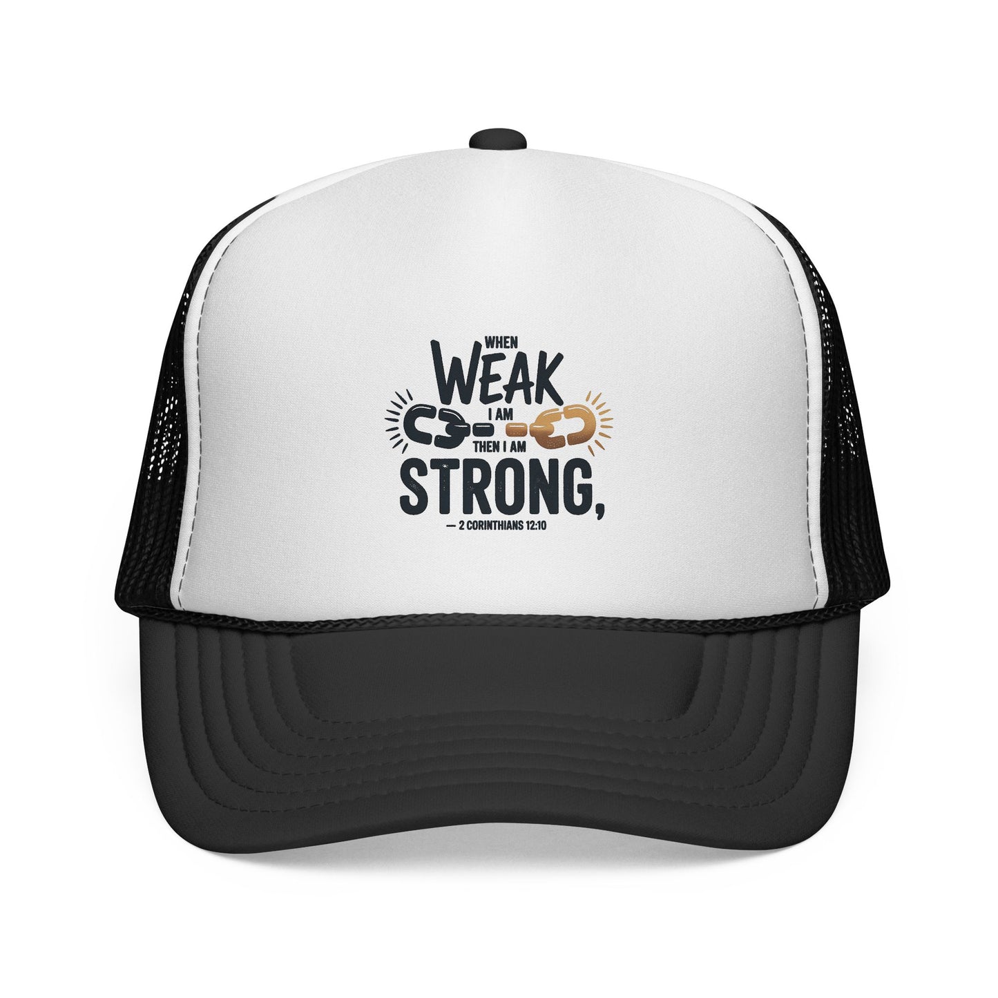 Empowering Trucker Cap - 'From Weak to Strong' Statement Hat