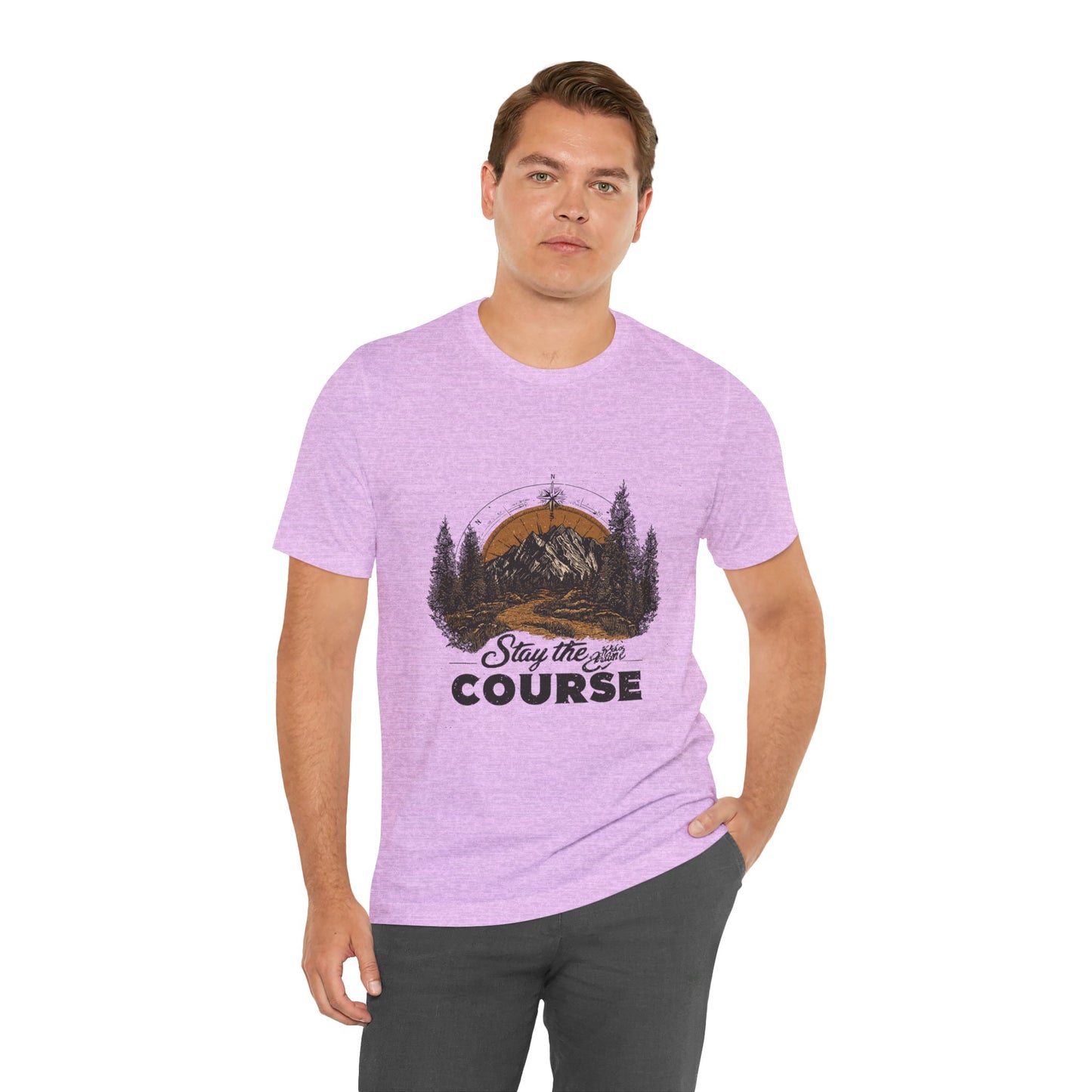Stay the Course Mountain Tee - Unisex Jersey Short Sleeve Shirt