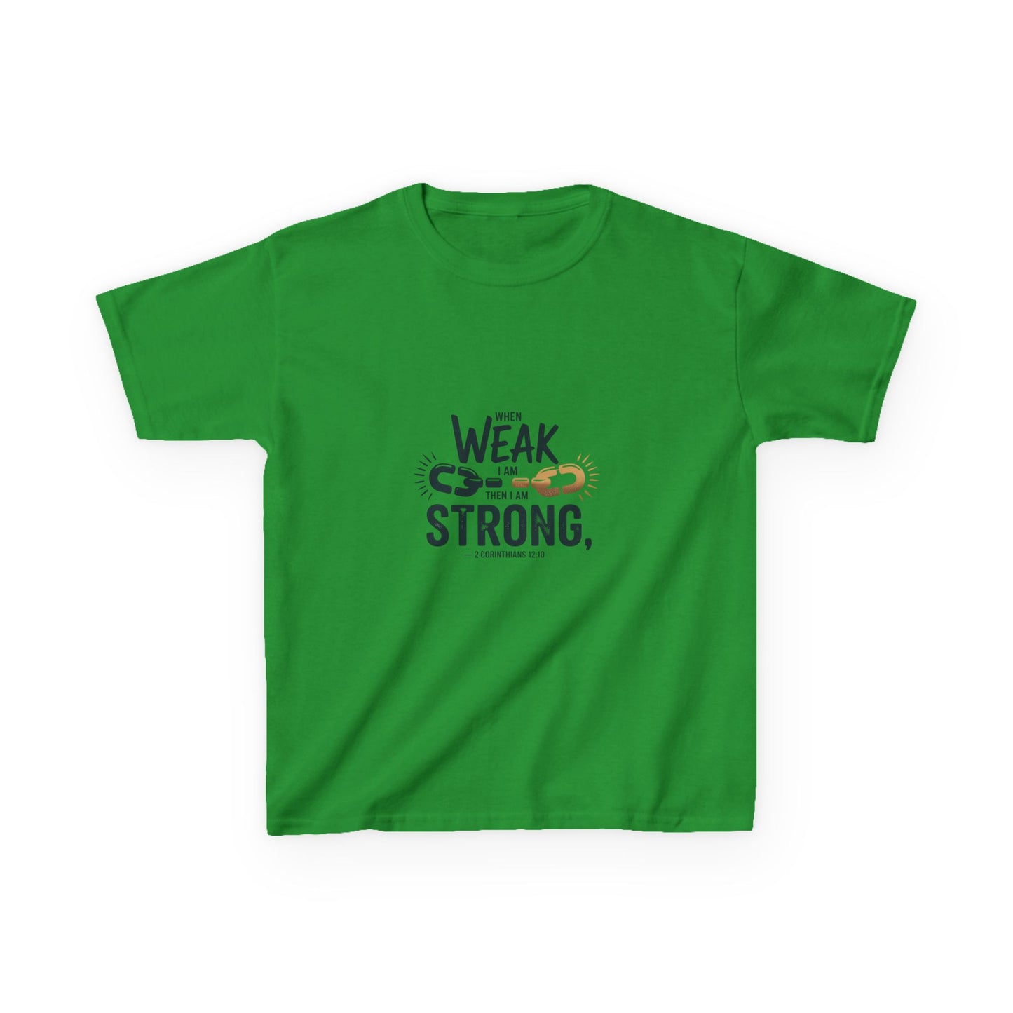 Kids Inspirational Tee - "From Weak to Strong"