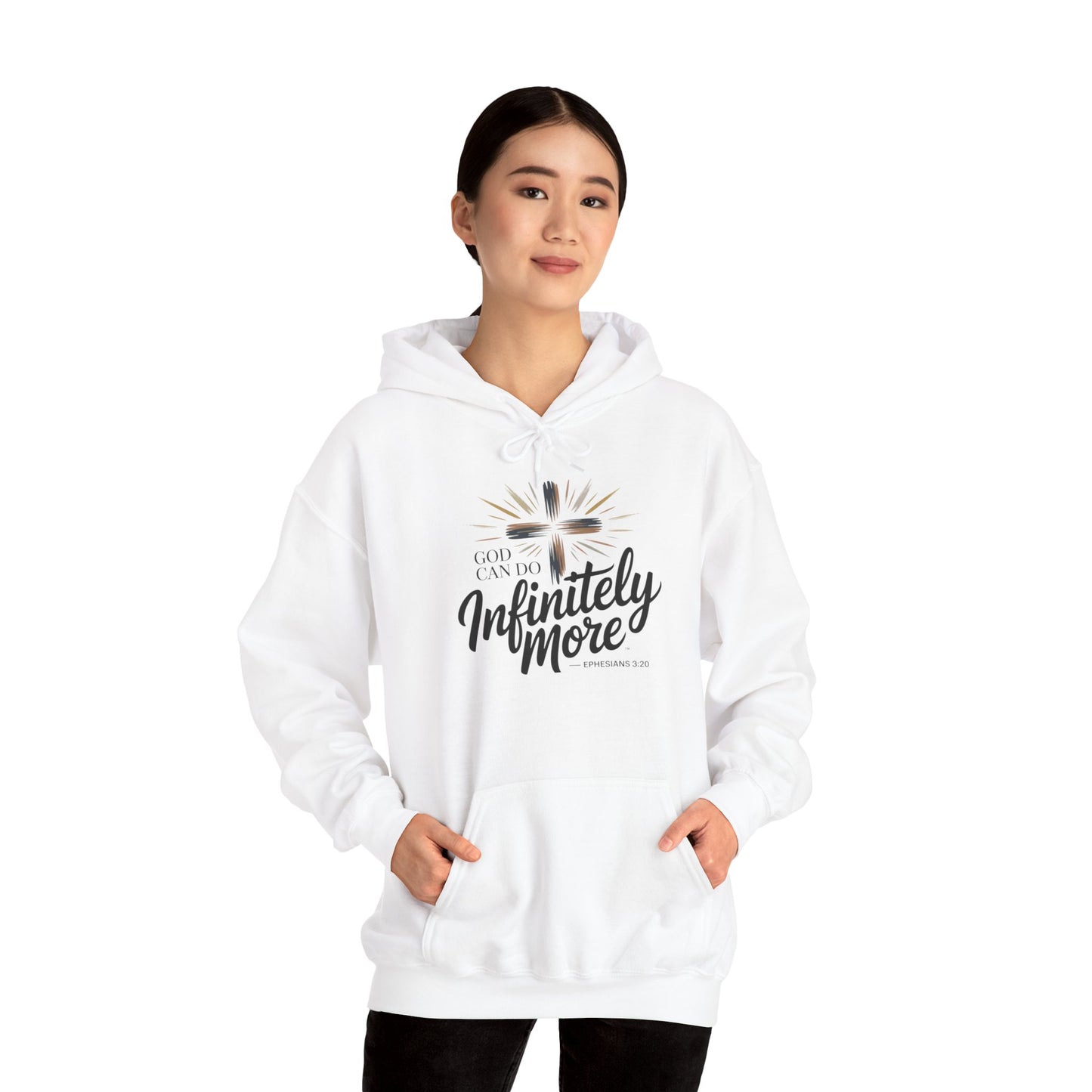 Infinity More Hooded Sweatshirt - Unisex Inspirational Pullover