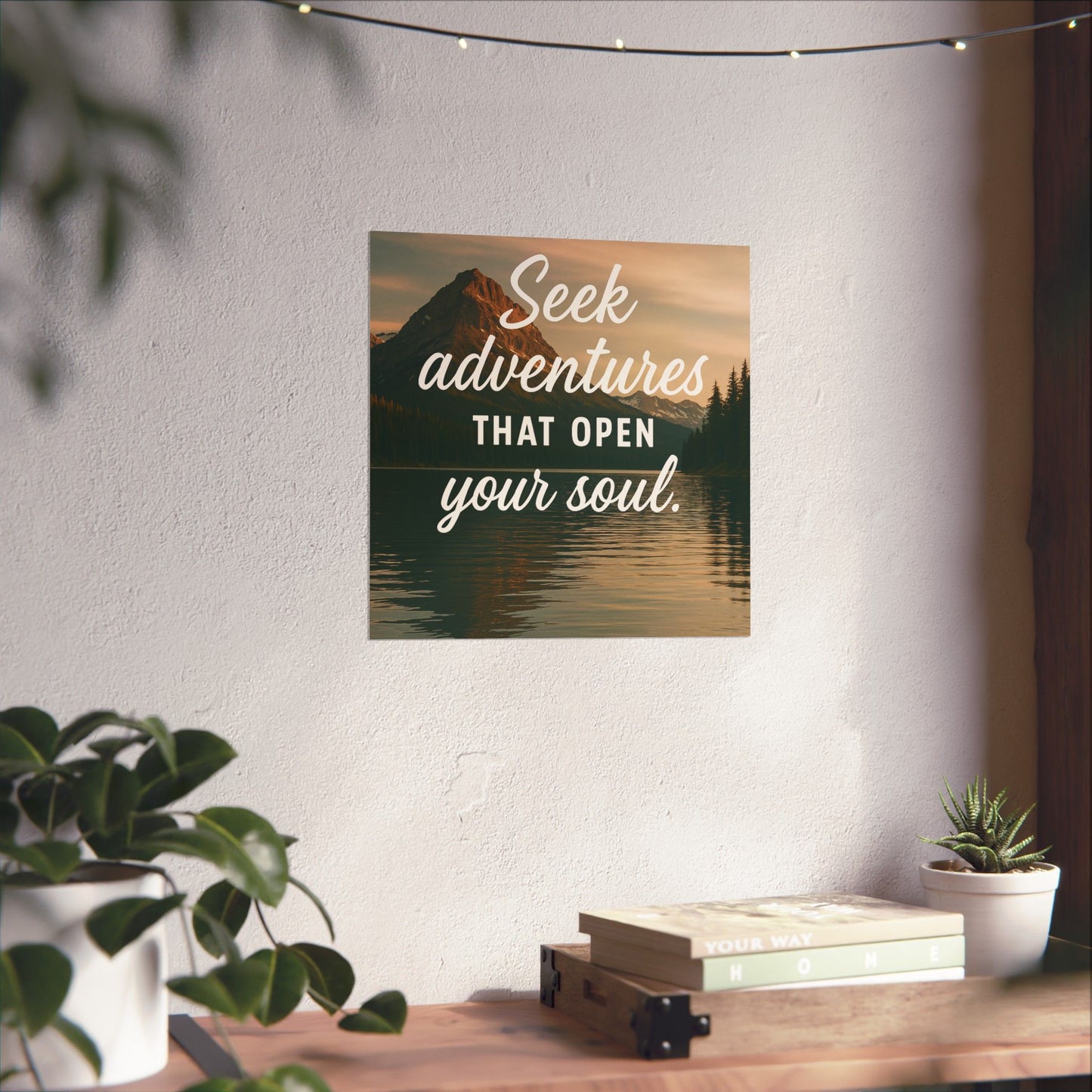 Adventure Wall Poster - "Seek Adventures That Open Your Soul"