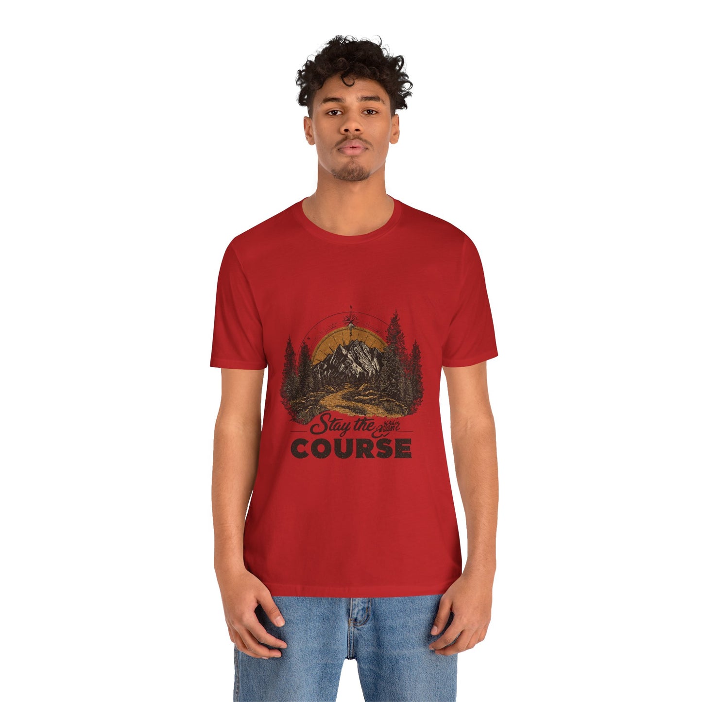 Stay the Course Mountain Tee - Unisex Jersey Short Sleeve Shirt