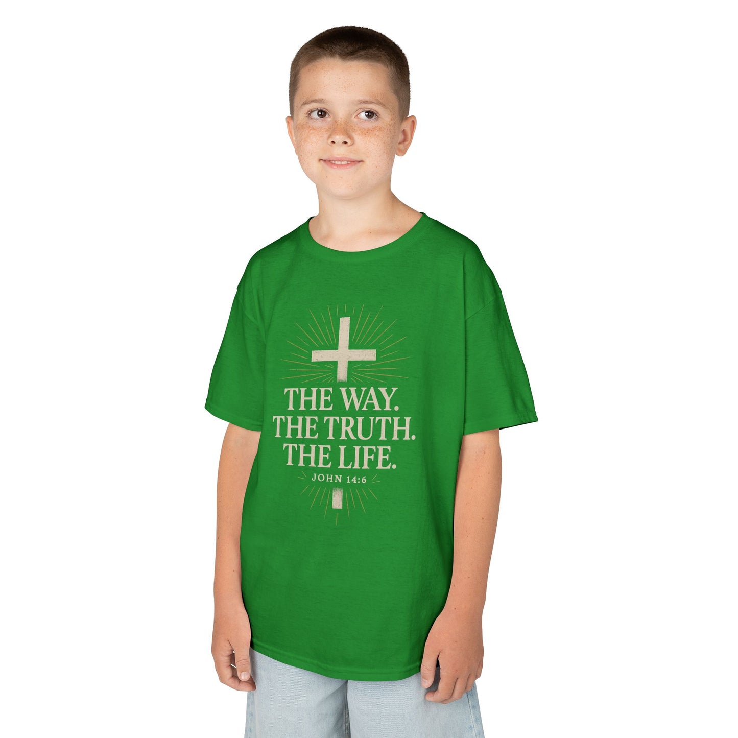 Kids Christian Faith Tee - "The Way, The Truth, The Life"