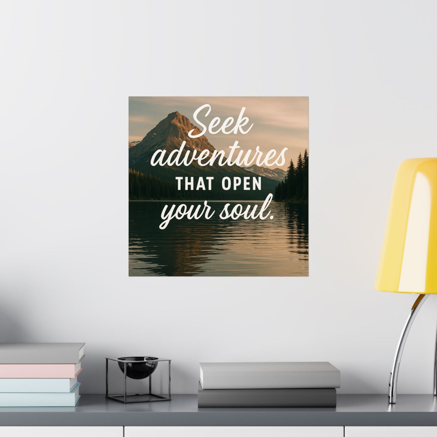 Adventure Wall Poster - "Seek Adventures That Open Your Soul"