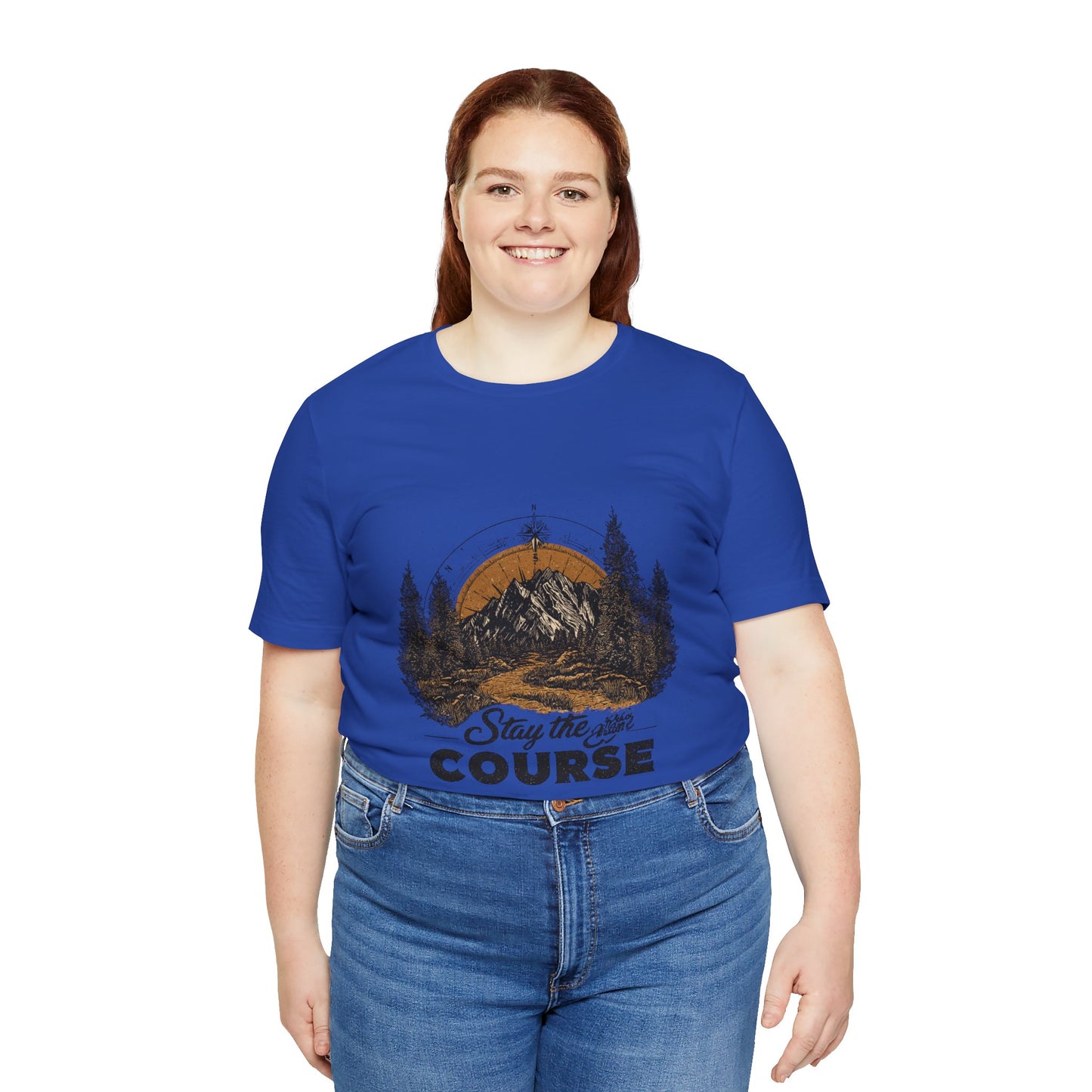 Stay the Course Mountain Tee - Unisex Jersey Short Sleeve Shirt