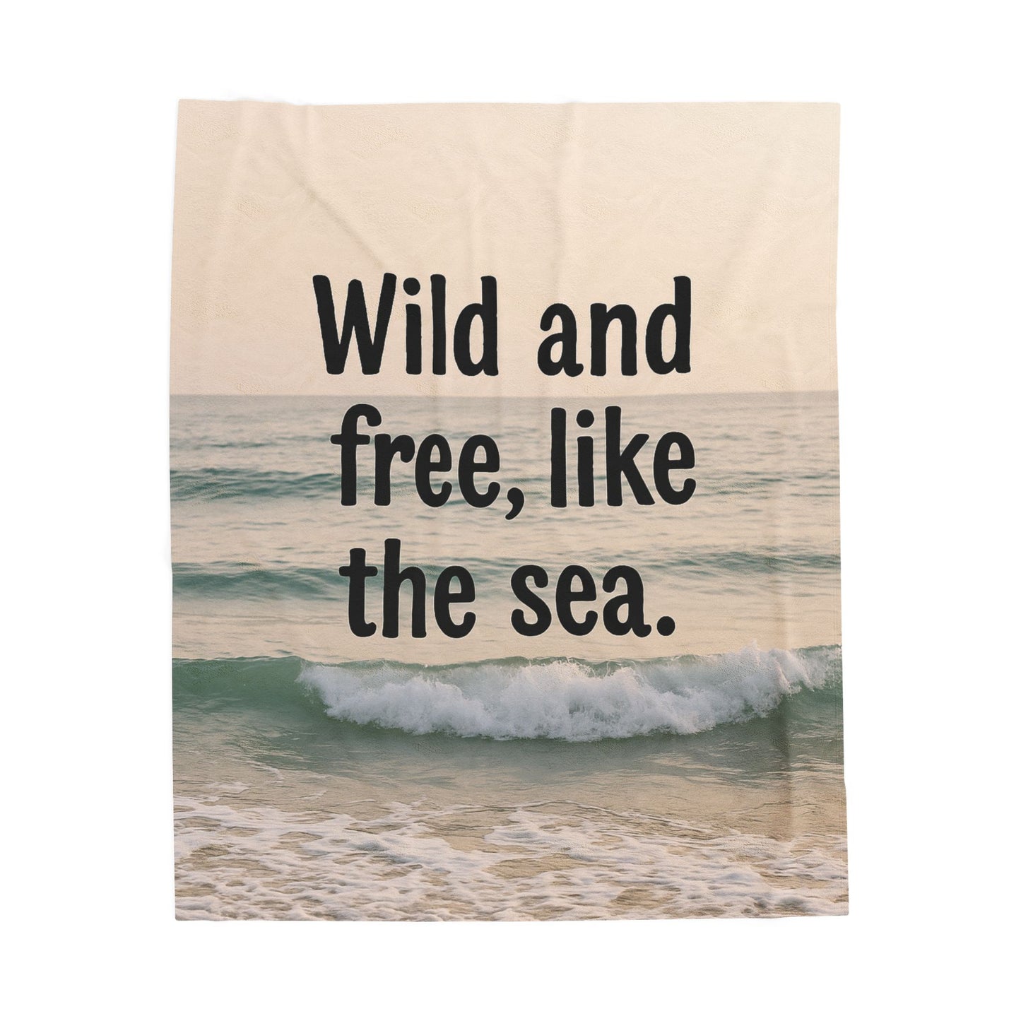 Wild and Free Velveteen Plush Blanket