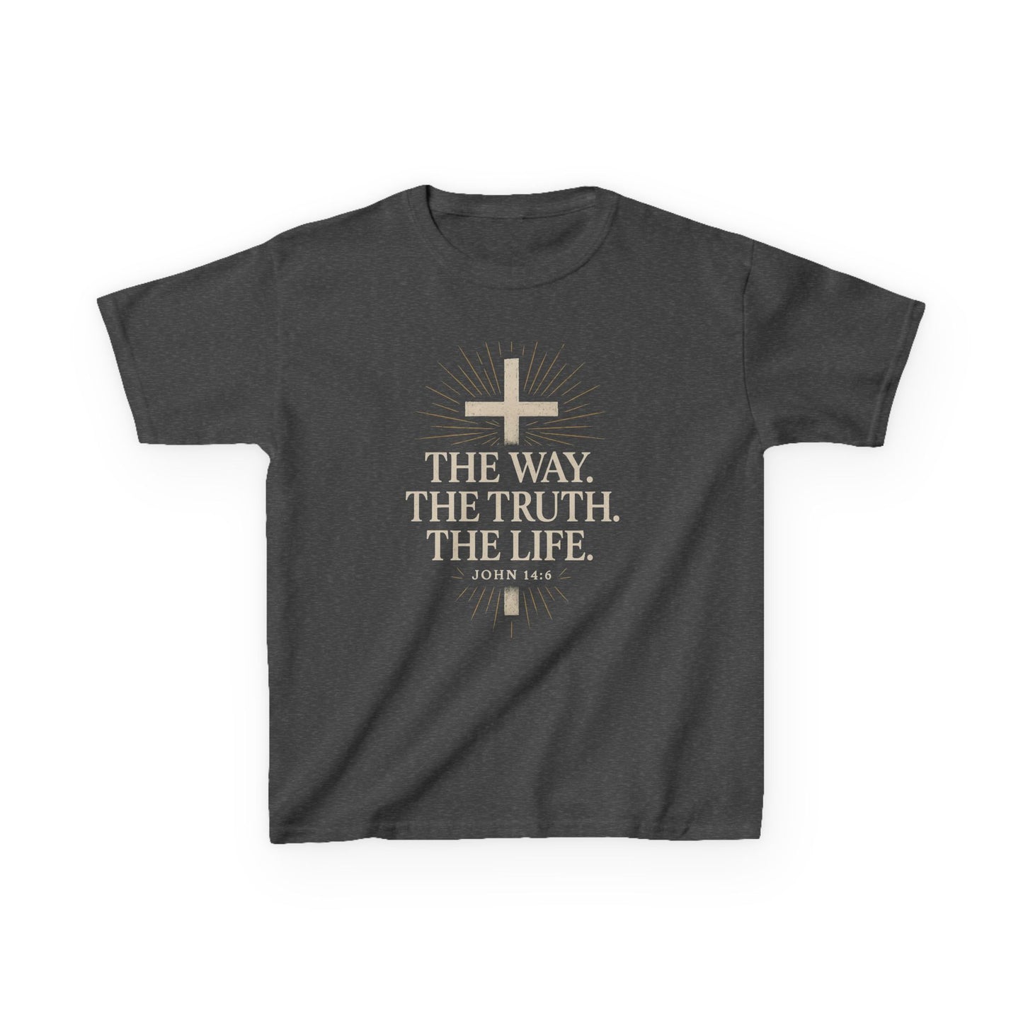 Kids Christian Faith Tee - "The Way, The Truth, The Life"
