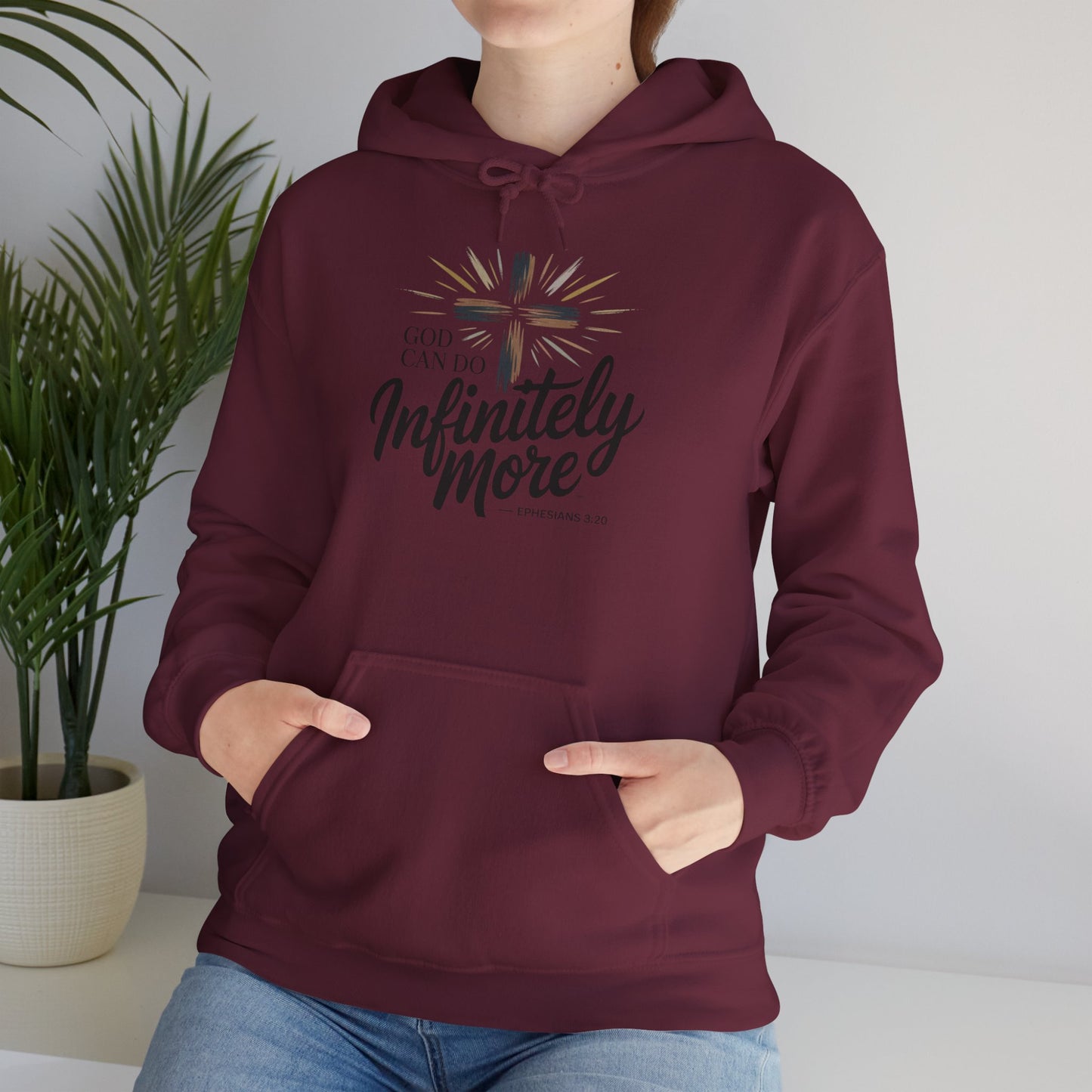 Infinity More Hooded Sweatshirt - Unisex Inspirational Pullover