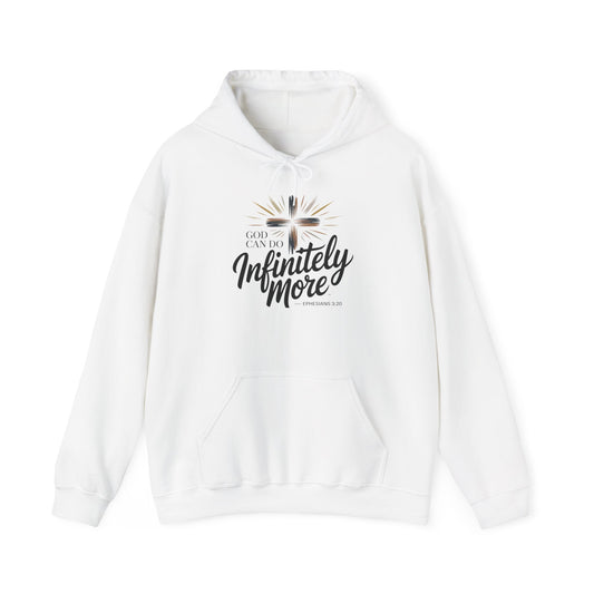 Infinity More Hooded Sweatshirt - Unisex Inspirational Pullover