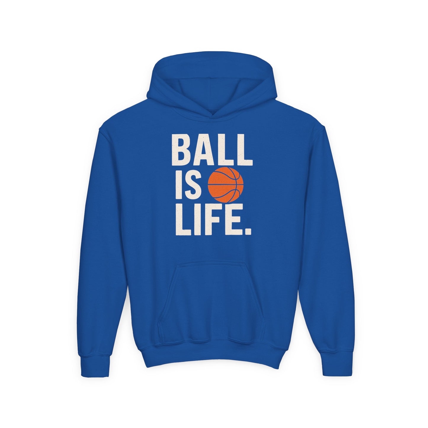 Basketball Youth Hoodie - "Ball Is Life"