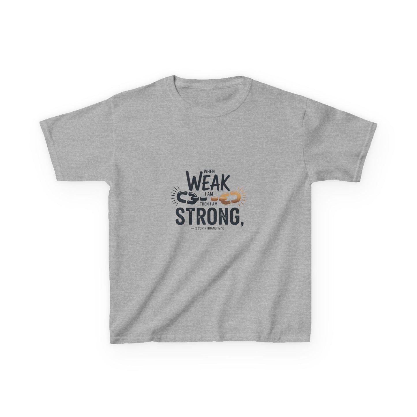 Kids Inspirational Tee - "From Weak to Strong"