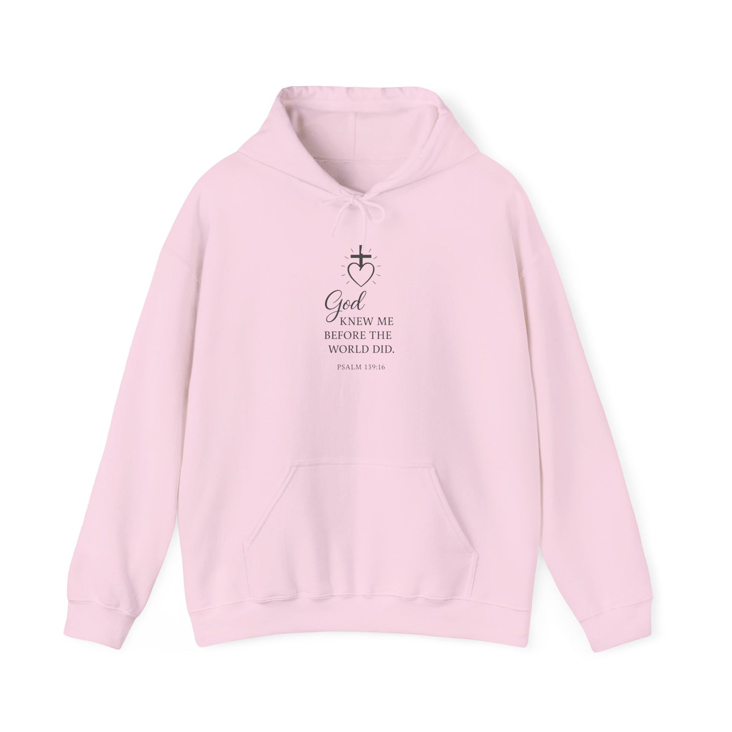 Faith-Inspired Unisex Hoodie with Inspirational Quote Psalm 139:16