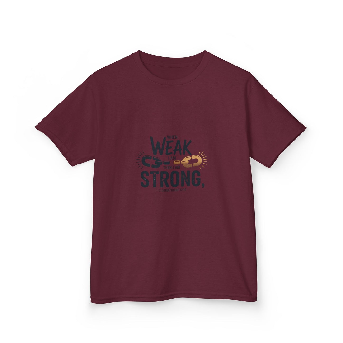 Kids Inspirational Tee - "From Weak to Strong"