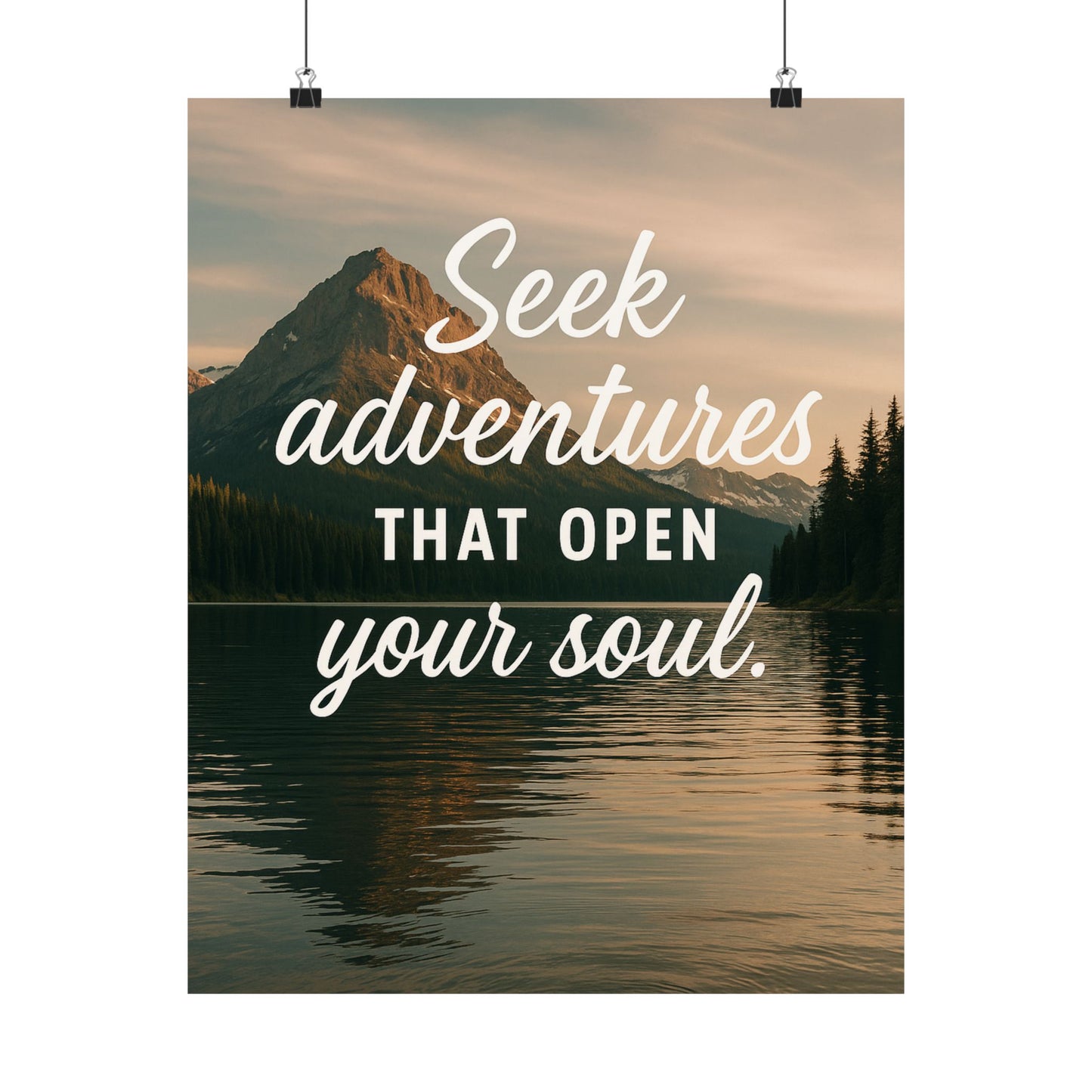 Adventure Wall Poster - "Seek Adventures That Open Your Soul"
