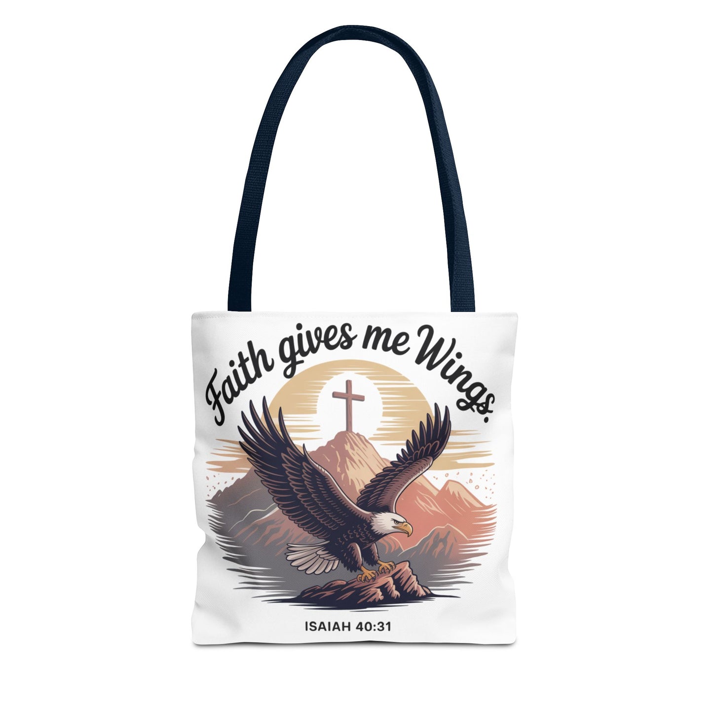 Faith-Inspired Tote Bag: Wings & Infinite Blessings