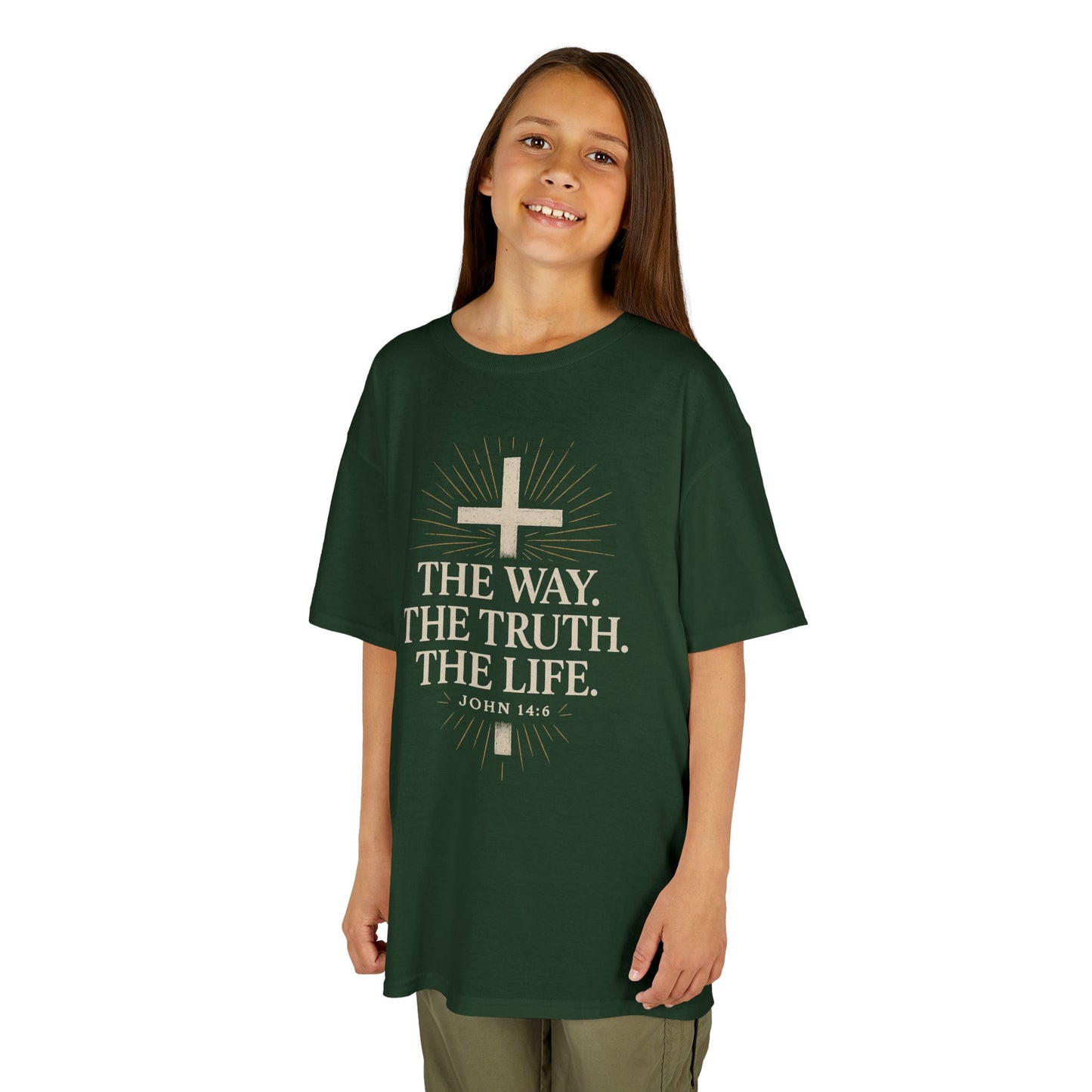 Kids Christian Faith Tee - "The Way, The Truth, The Life"