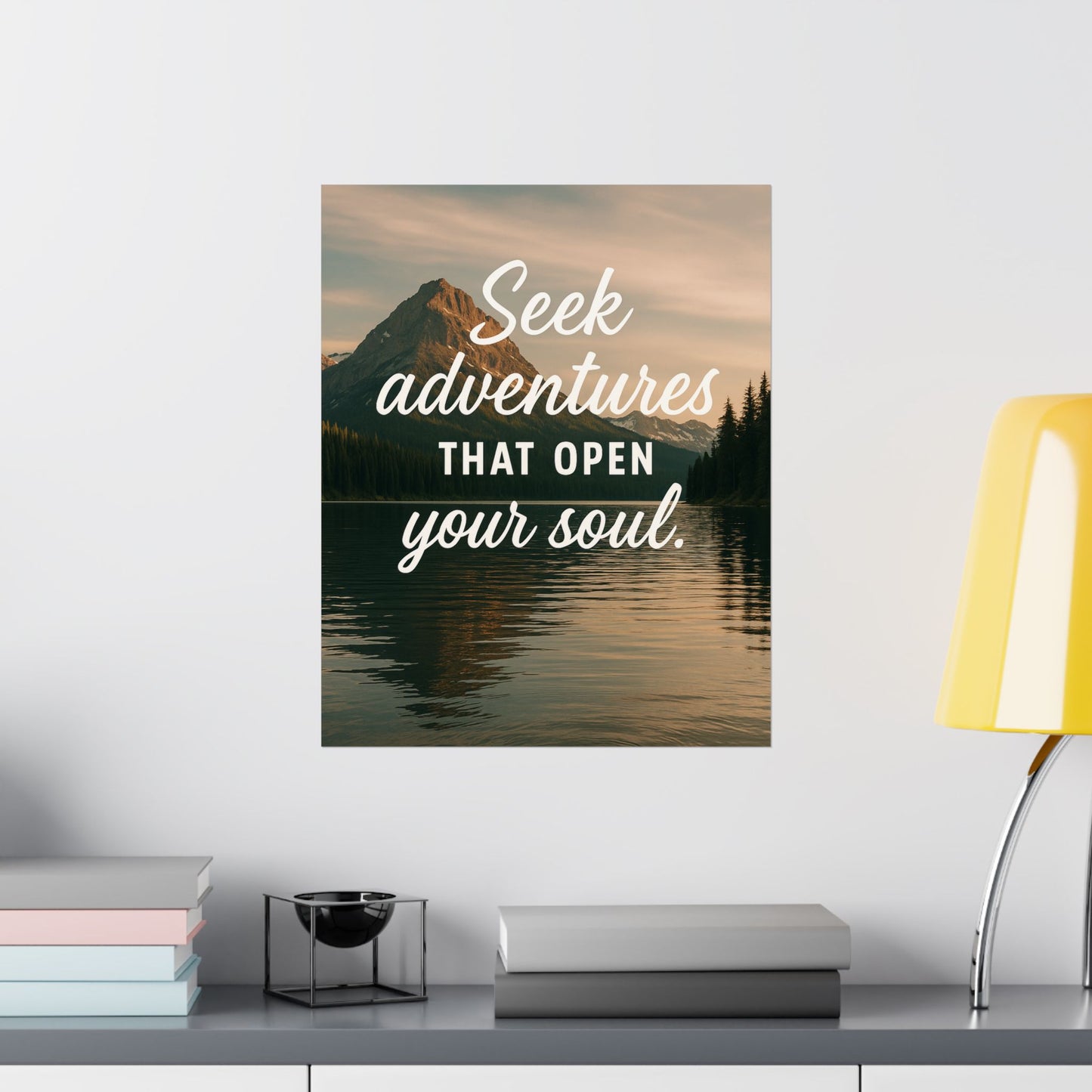 Adventure Wall Poster - "Seek Adventures That Open Your Soul"