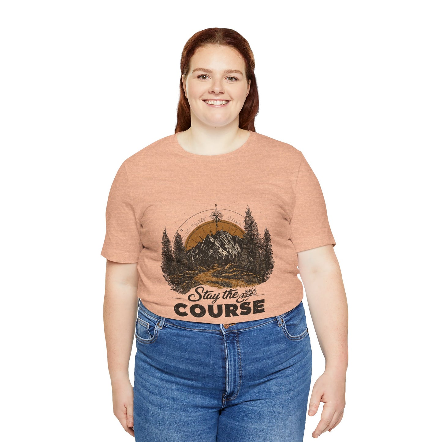 Stay the Course Mountain Tee - Unisex Jersey Short Sleeve Shirt