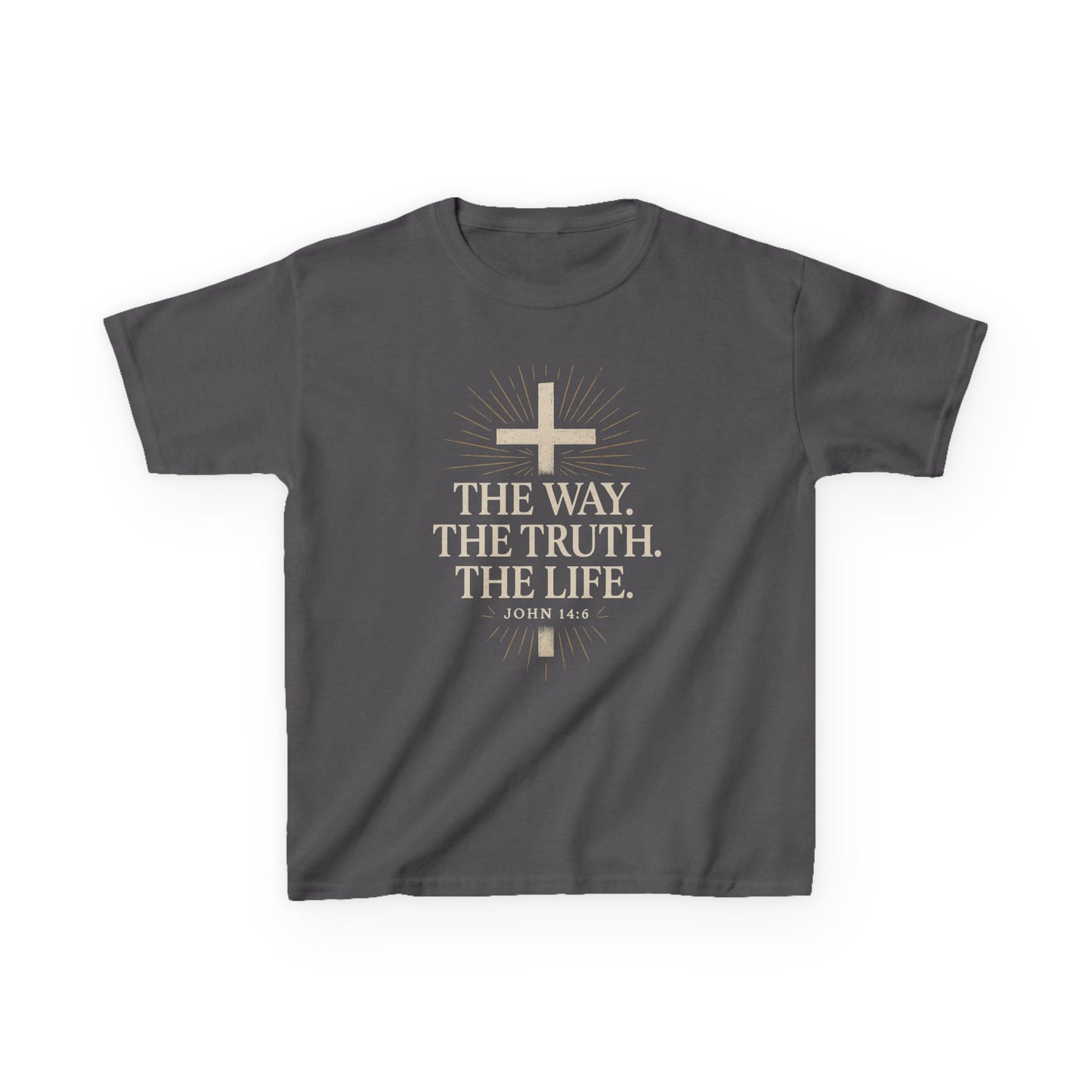 Kids Christian Faith Tee - "The Way, The Truth, The Life"