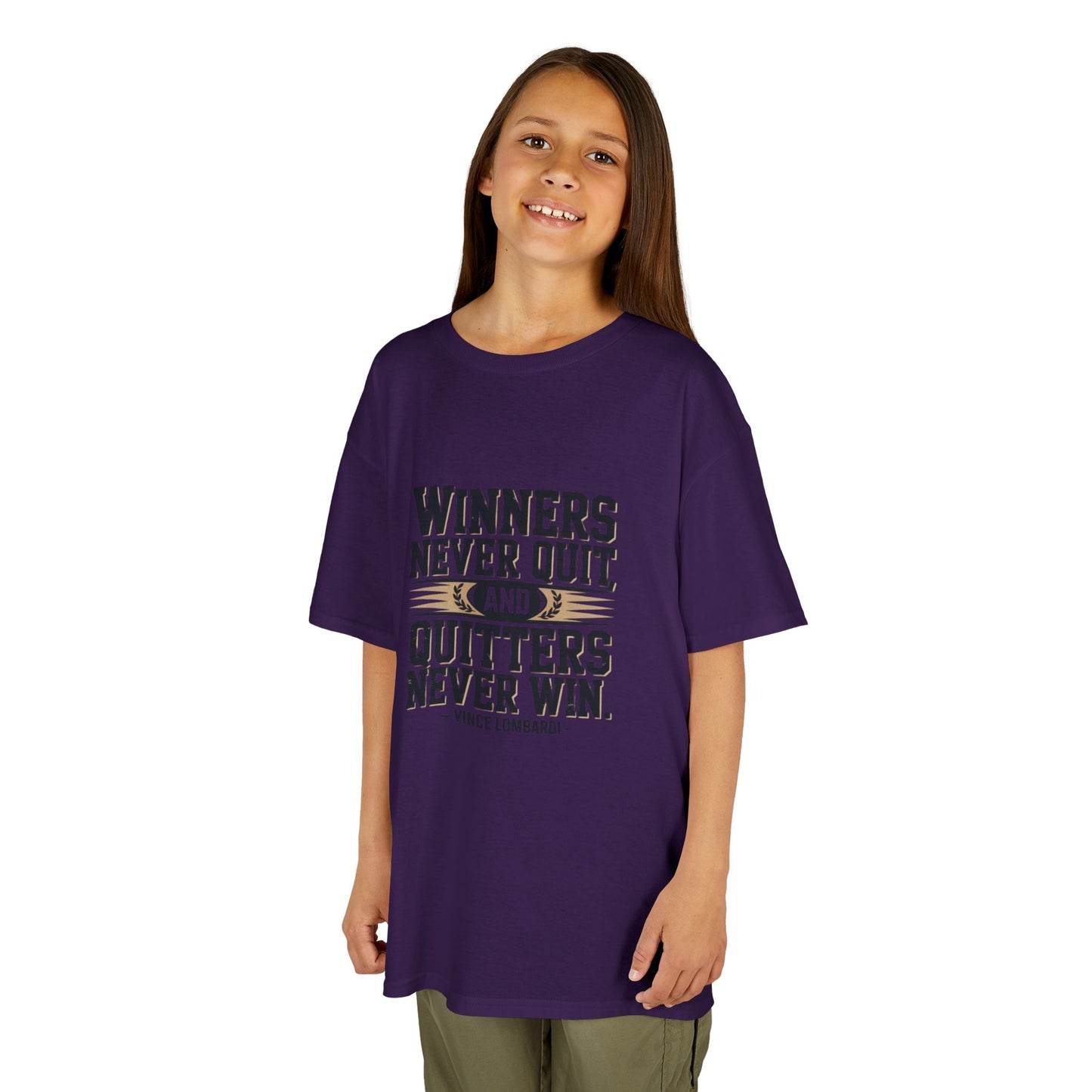 Winners Never Quit Kids Tee
