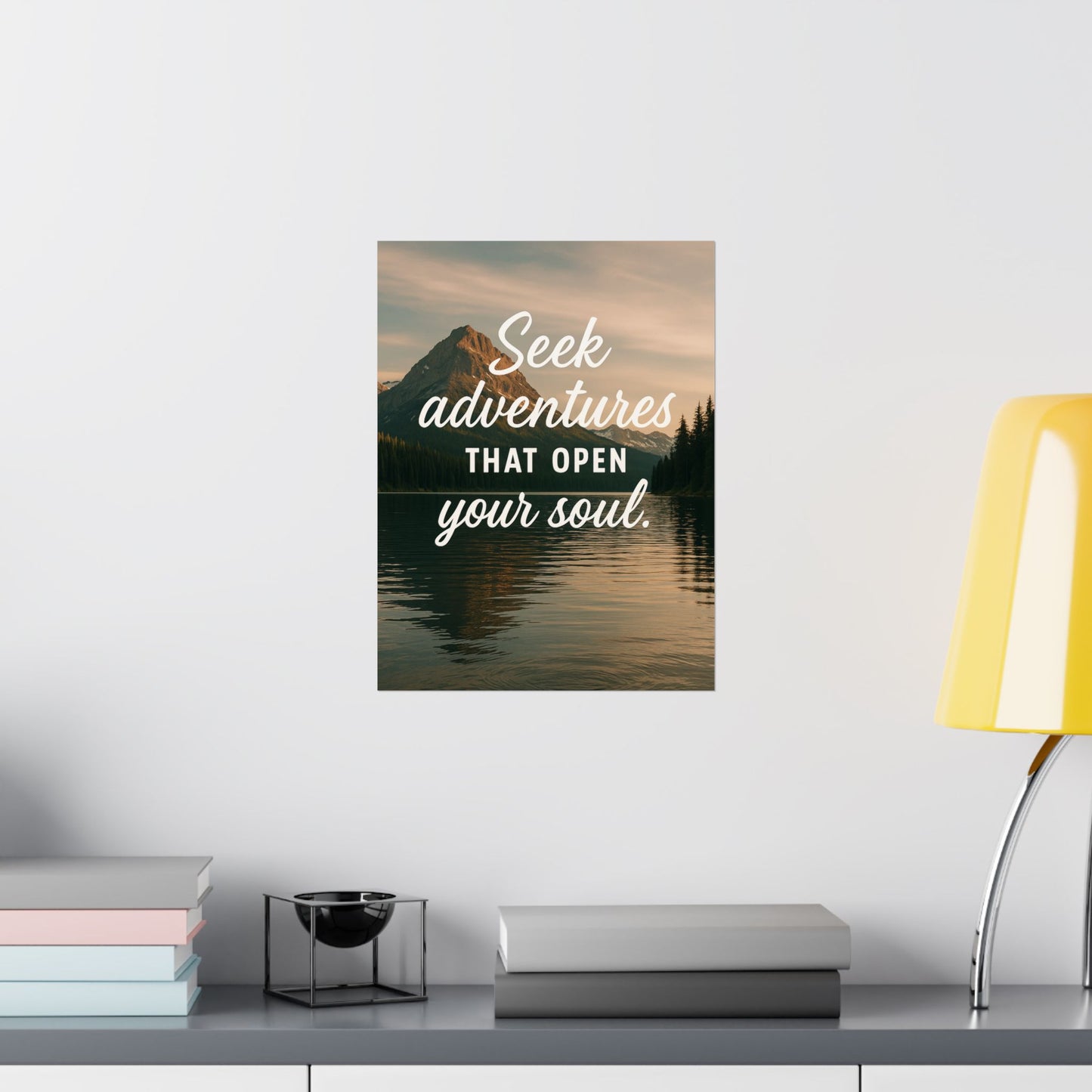 Adventure Wall Poster - "Seek Adventures That Open Your Soul"