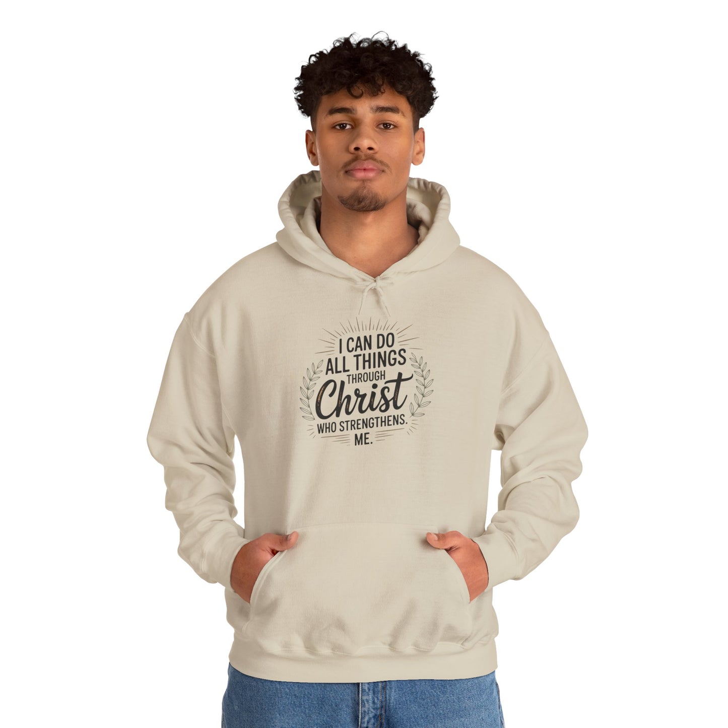Inspirational Christian Hoodie - I Can Do All Things Through Christ
