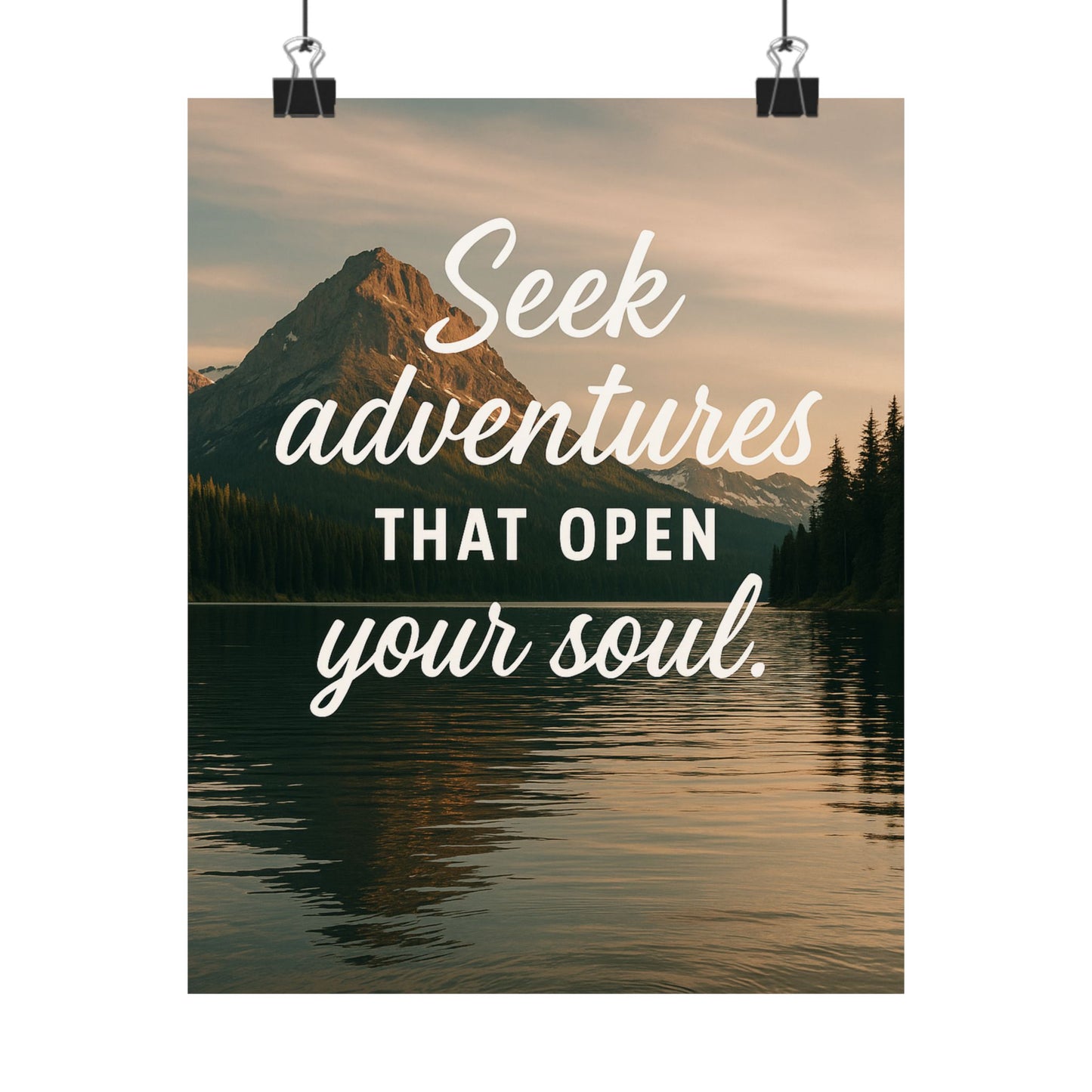 Adventure Wall Poster - "Seek Adventures That Open Your Soul"