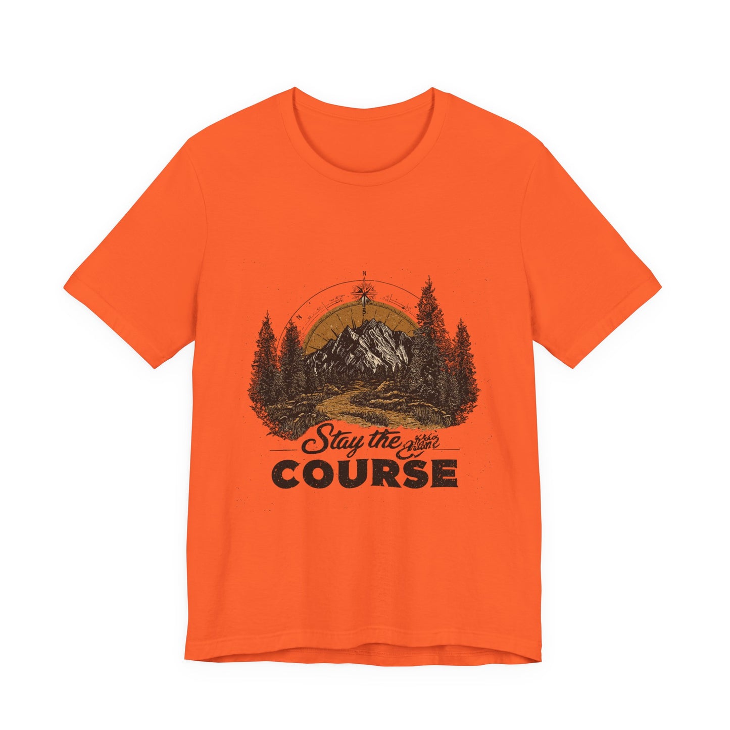 Stay the Course Mountain Tee - Unisex Jersey Short Sleeve Shirt