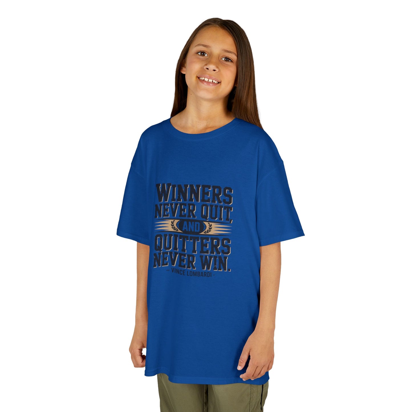 Winners Never Quit Kids Tee