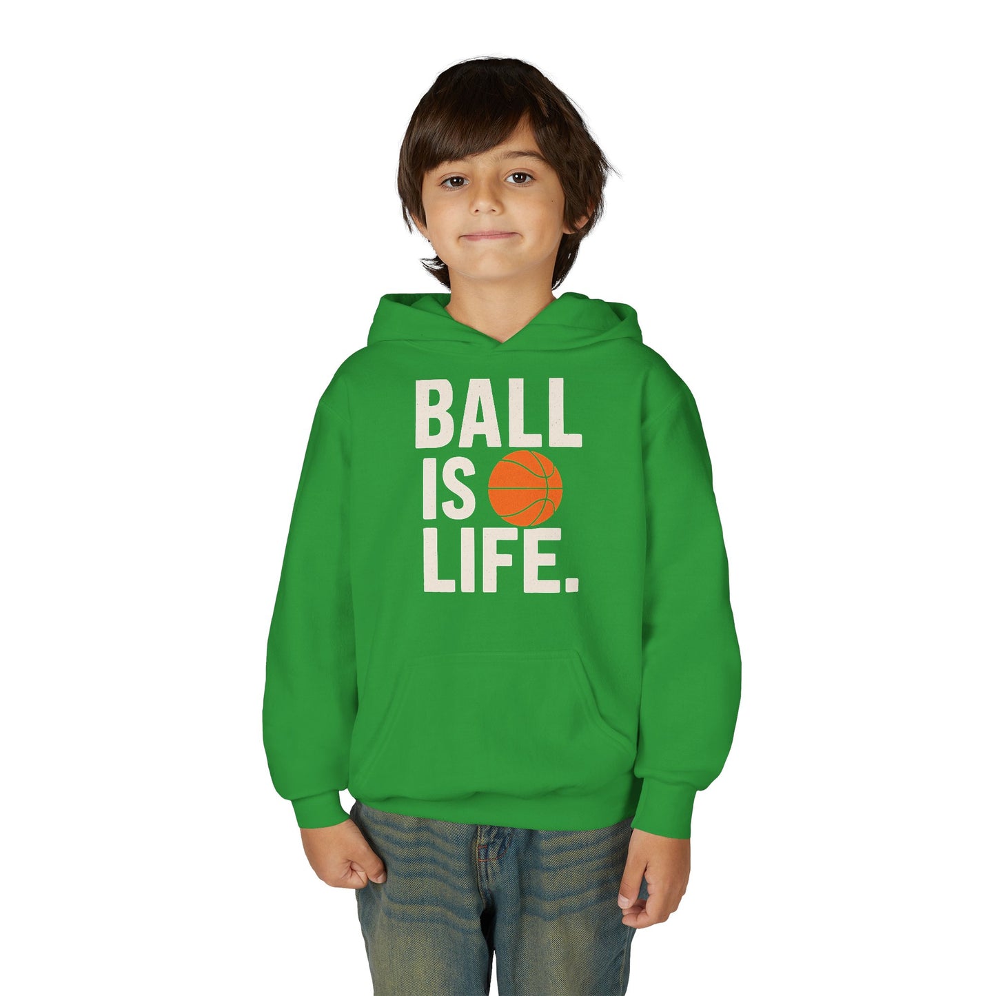 Basketball Youth Hoodie - "Ball Is Life"