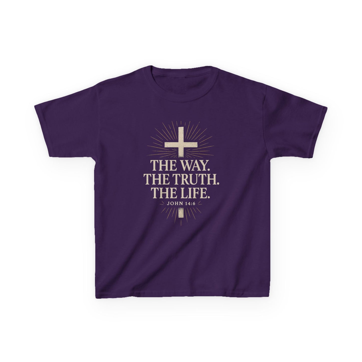 Kids Christian Faith Tee - "The Way, The Truth, The Life"